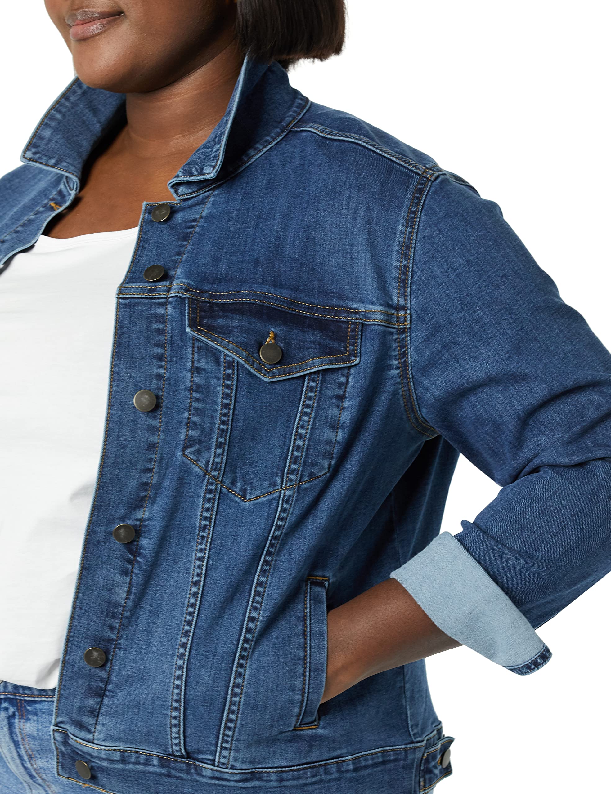Amazon Essentials Giacca in Jeans (Taglie Forti Disponibili) Donna
