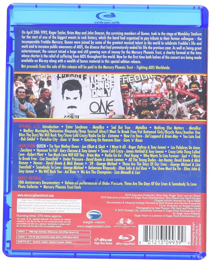 フレディ・マーキュリー・トリビュート・コンサートエクステンデッド・ヴァージョン フレディ・マーキュリー・トリビュート・コンサート