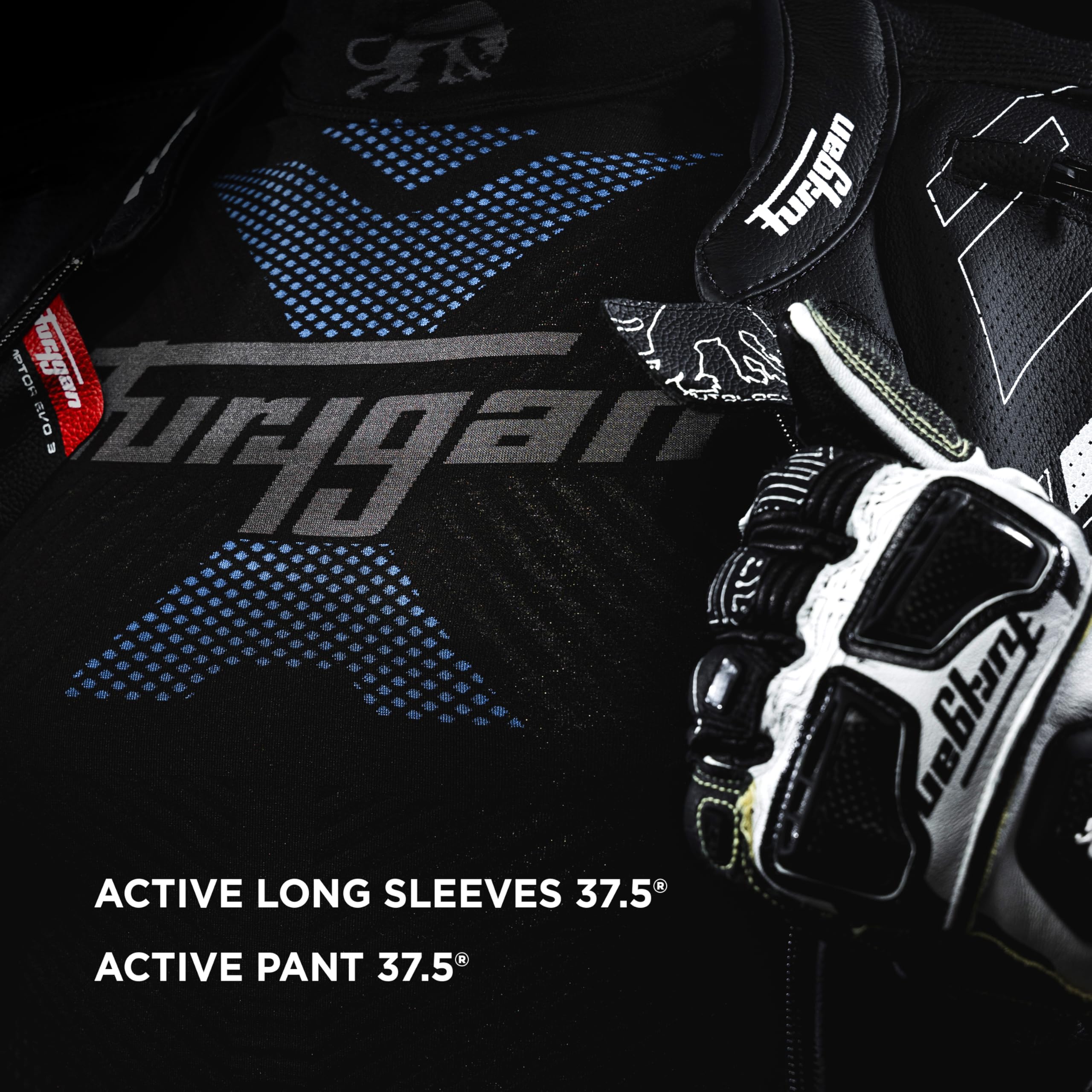Furygan Active Pant 37.5® & Active Pant Thermo 37.5® sous-Pantalon Thermique, vêtement Technique pour la Pratique de la Moto, vélo, Ski - sans Couture, Séchage Rapide - Noir - Tailles différentes