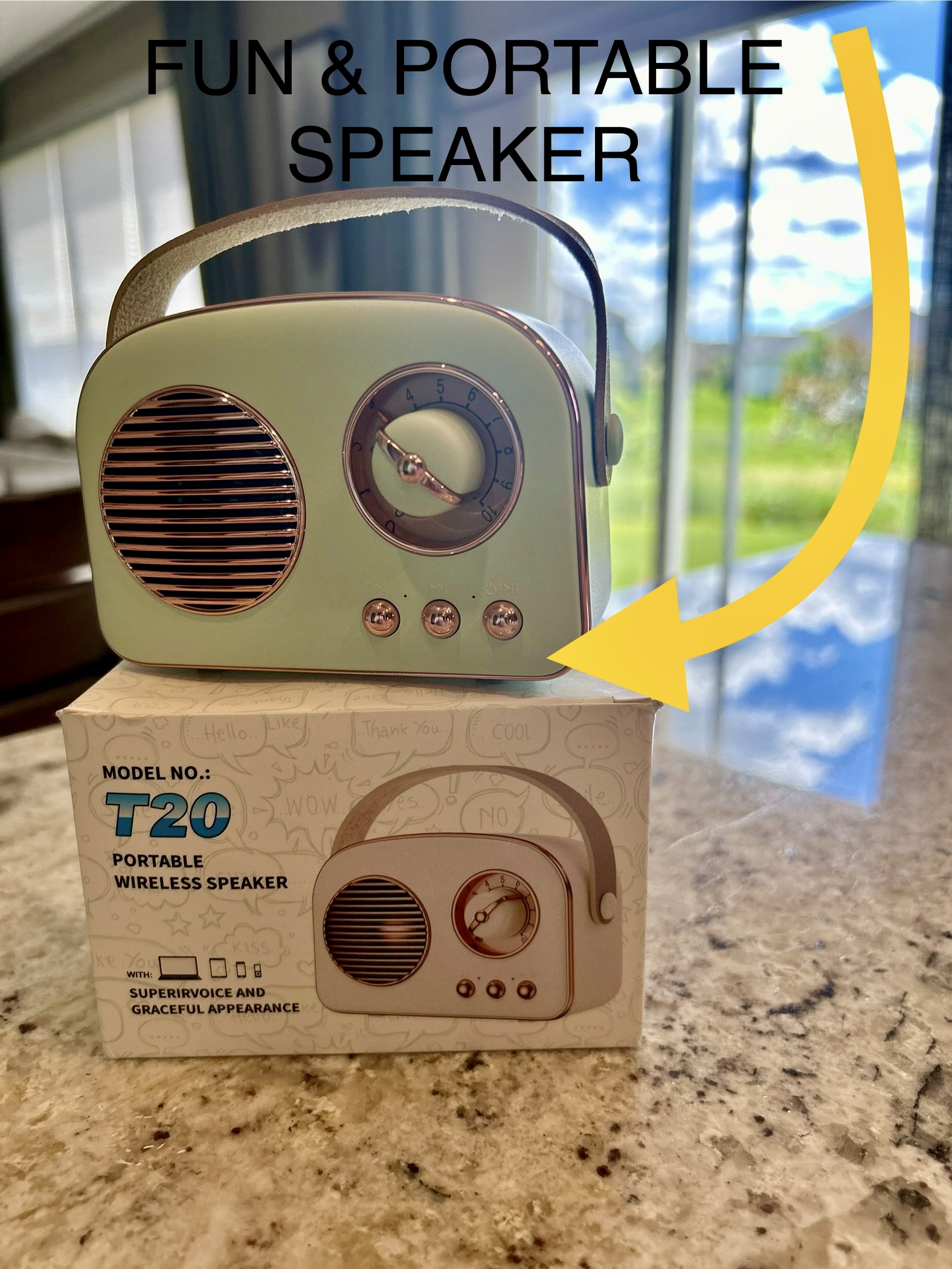Watch Review of Retro Designed Bluetooth Speaker on Amazon Live