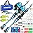 ODDSPRO Kids Fishing Pole - Kids Fishing Starter Kit - with Tackle Box, Reel, Practice Plug, Beginner\'s Guide and Travel Bag for Boys, Girls (2 Pack (Blue+Black), 1.5M 4.92Ft)