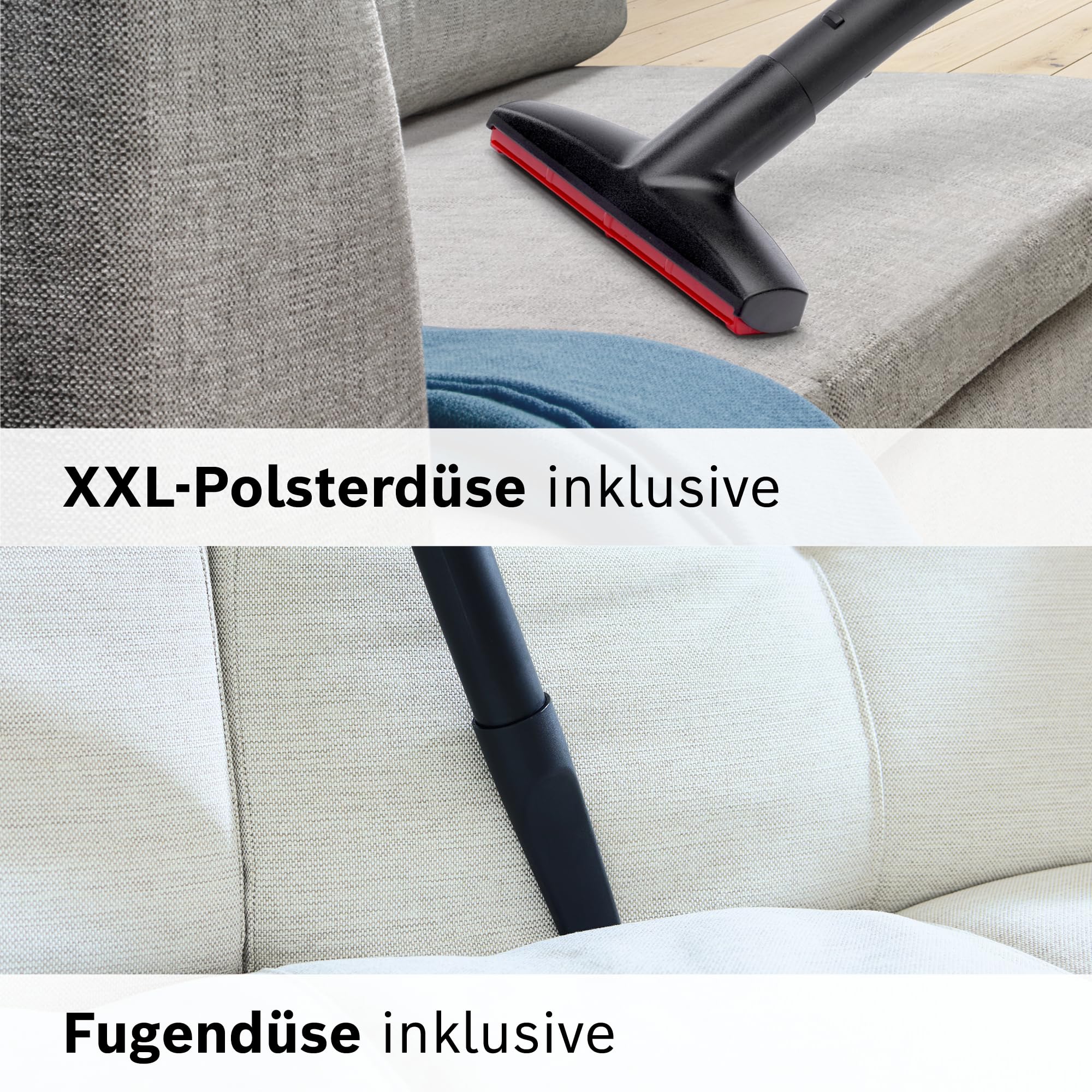Bosch Staubsauger beutellos Serie 6 BGC41X36, Bodenstaubsauger, ideal für Allergiker, Hygiene-Filter, Bodendüse für Parkett, Teppich, Fliesen, Starke Saugleistung, leise, 700 W, blau