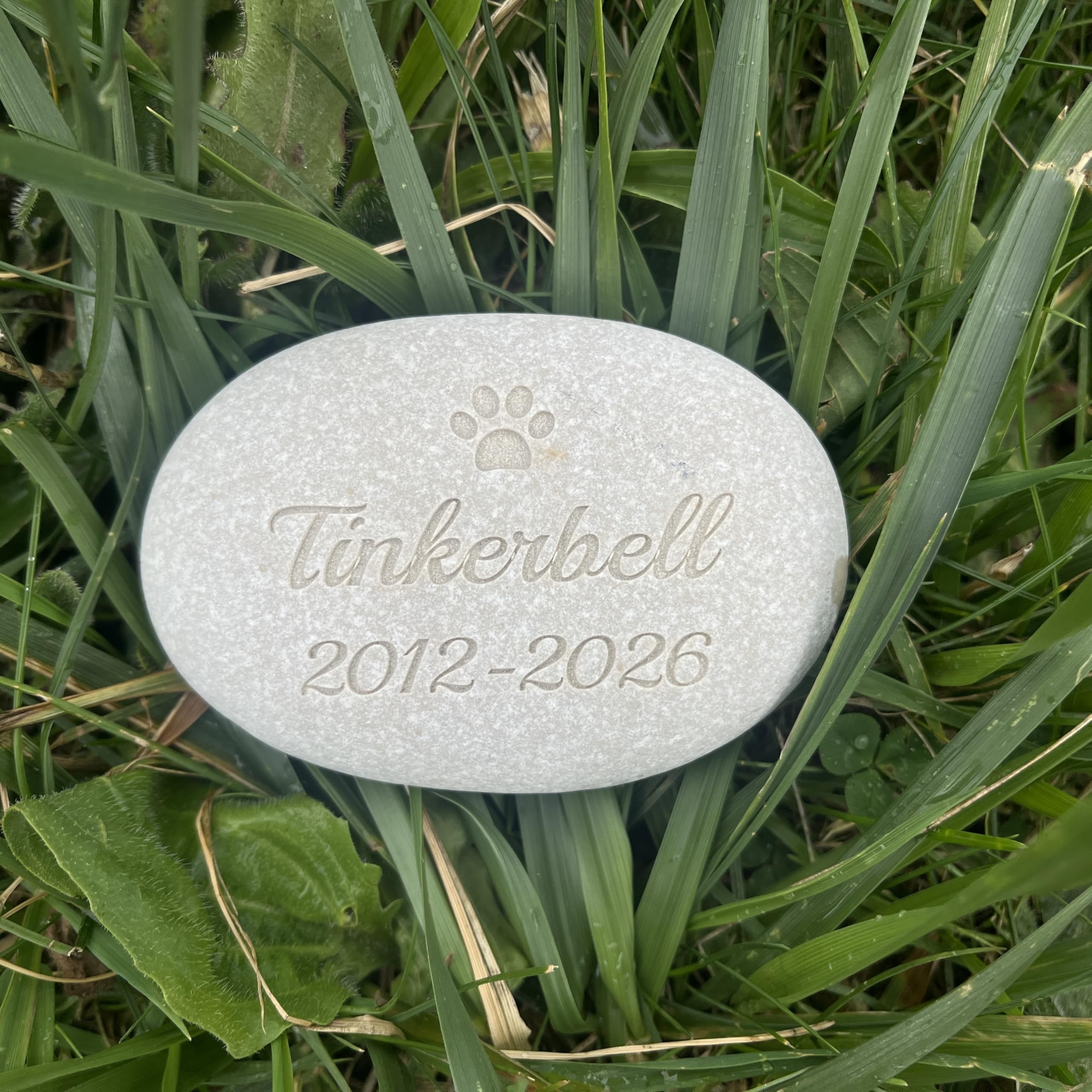 Piedra natural grabada personalizada, grande, aniversario de matrimonio y cumpleaños, fecha, marcador de tumba, conmemorativo, regalo de agradecimiento