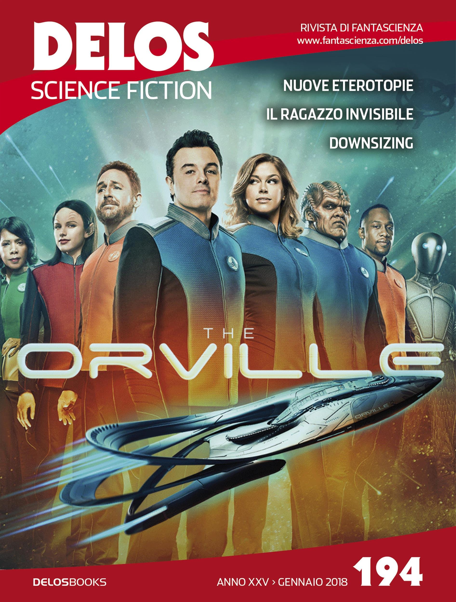 Cover of Delos Science Fiction, #194 - Gennaio 2018