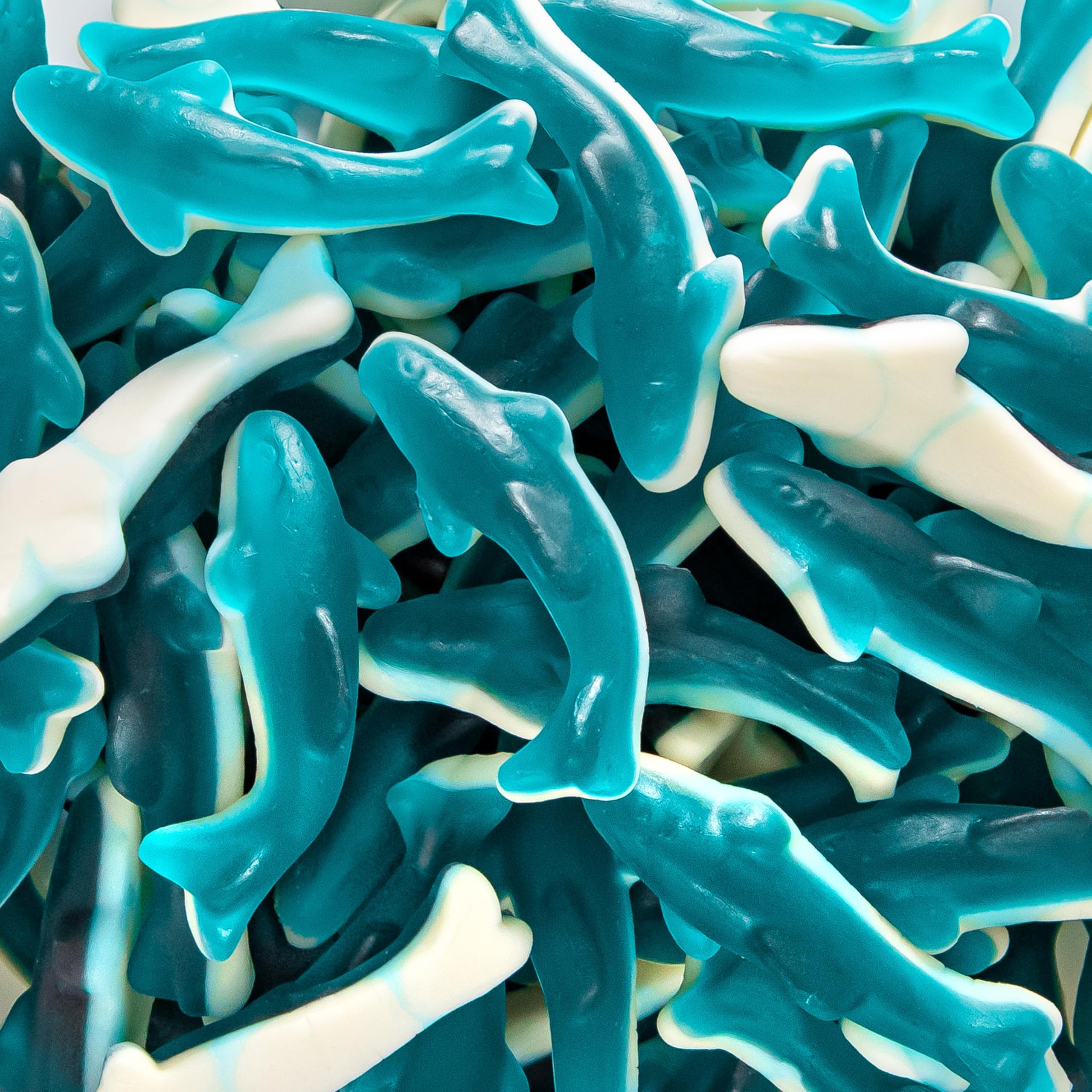 Blue Sharks Gummy Candy | 2-Pound Bag | Blue Raspberry Flavor