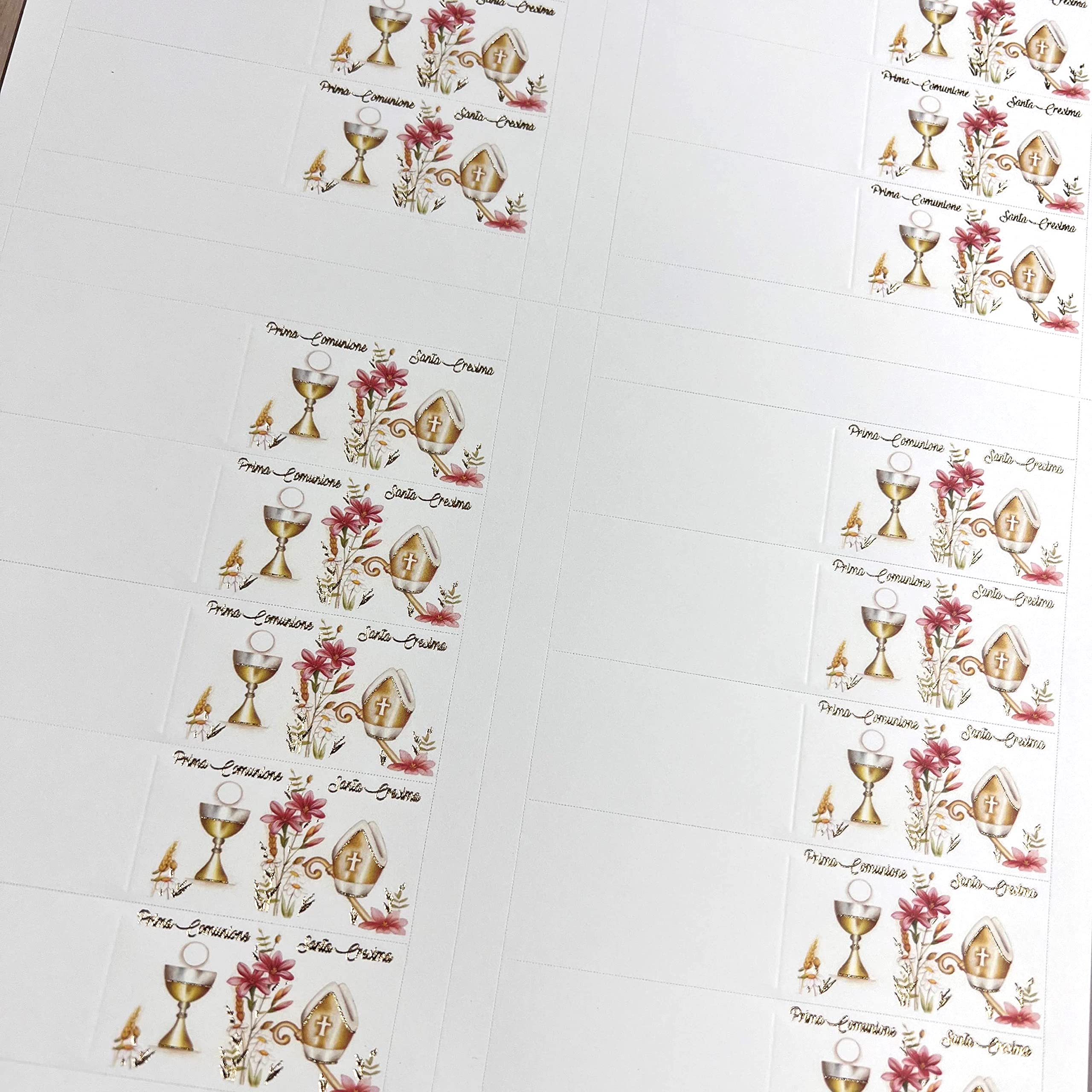 Personalisierte Konfirmationskarten – 100 Stück, 4,5 X 2,5 Cm, Mit Aufdruck