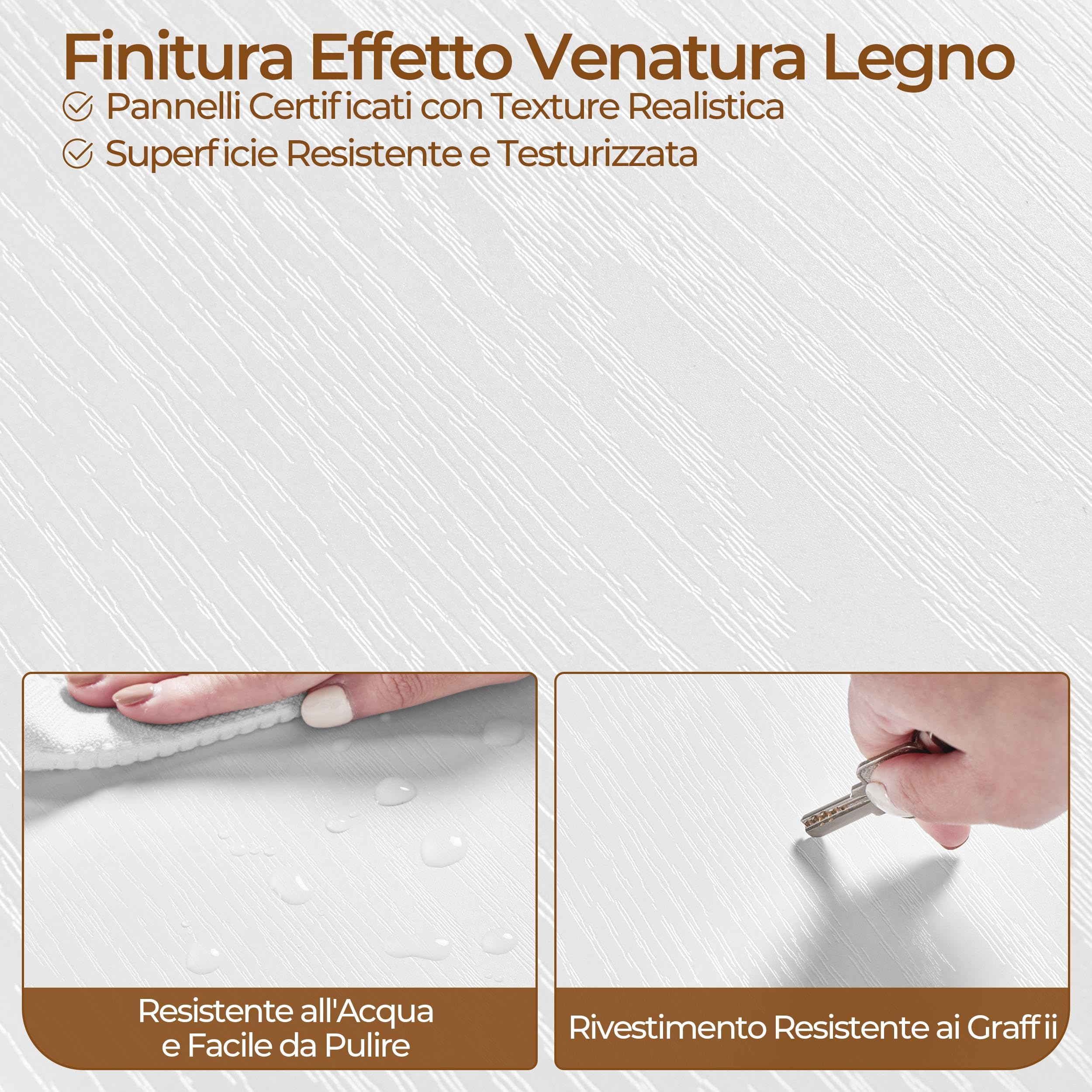 Yaheetech Libreria Verticale a 7 Ripiani, Libreria Scaffale con Armadietto a 2 Ante e 2 Ripiani Regolabili, per Camera da Letto, Studio, Soggiorno, Ufficio, 60 x 24 x 183 cm, Bianco