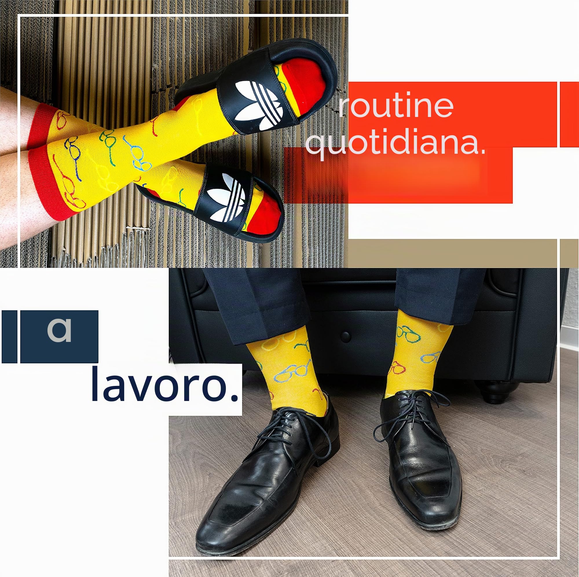 TwoSocks Calze divertenti calze da uomo e da donna come regalo, cotone, taglia unica