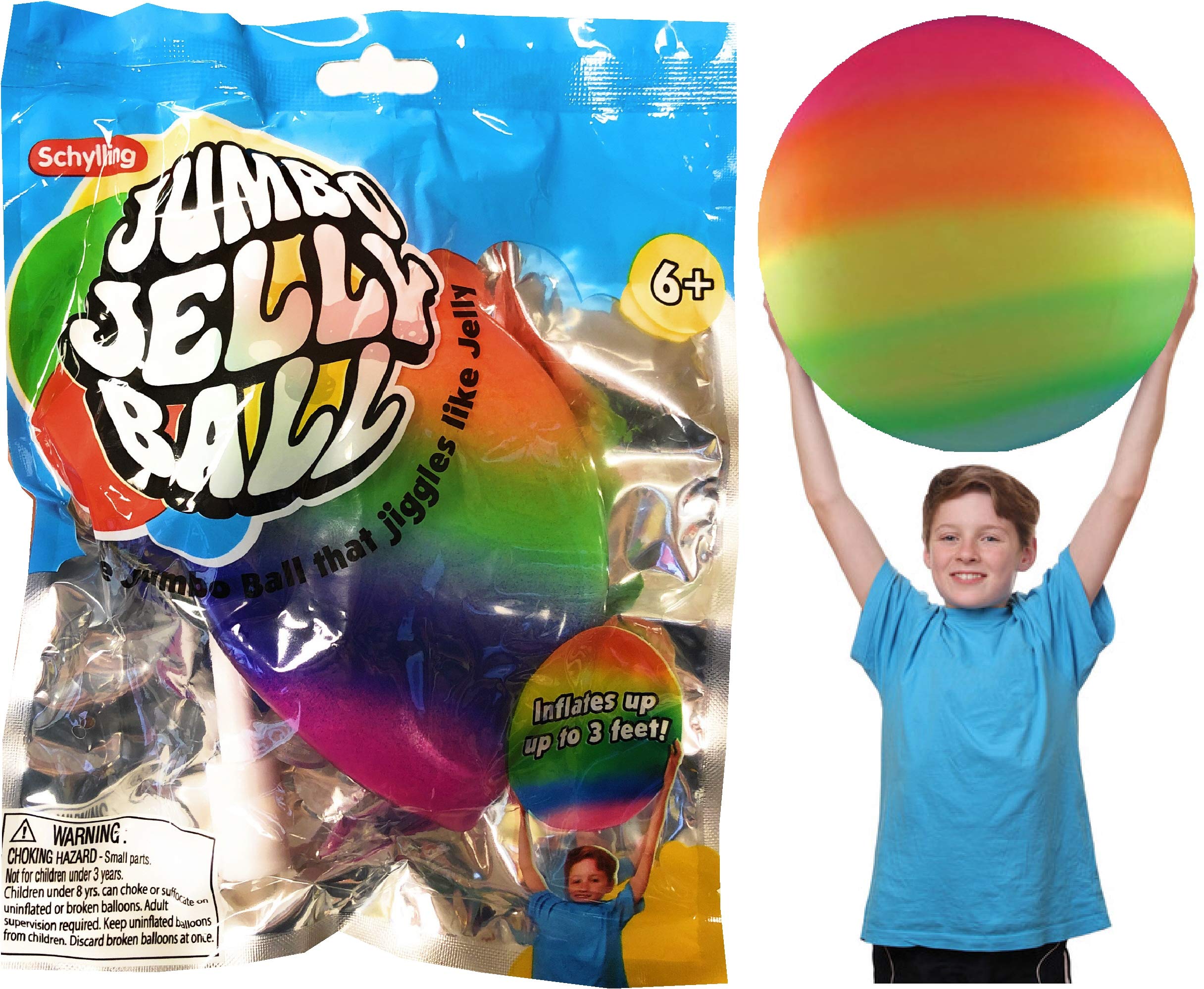 Buy Schylling Jumbo Jelly Rainbow Balls (Inflates up to 3 Feet) Gift