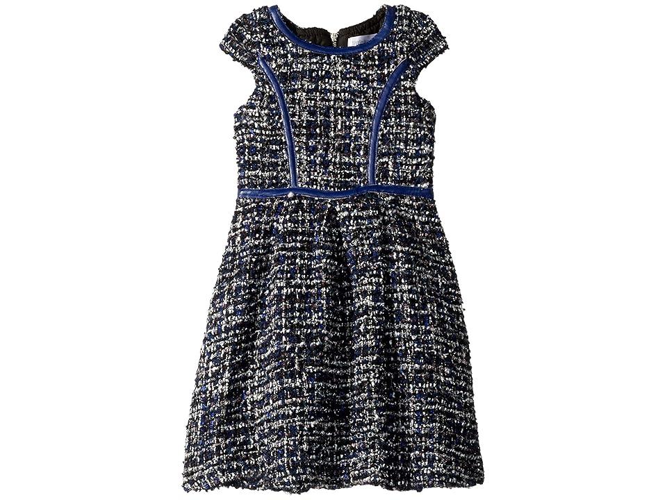 

Us Angels Boucle Dress (Toddler/Little Kids) (Navy) Girl's Dress