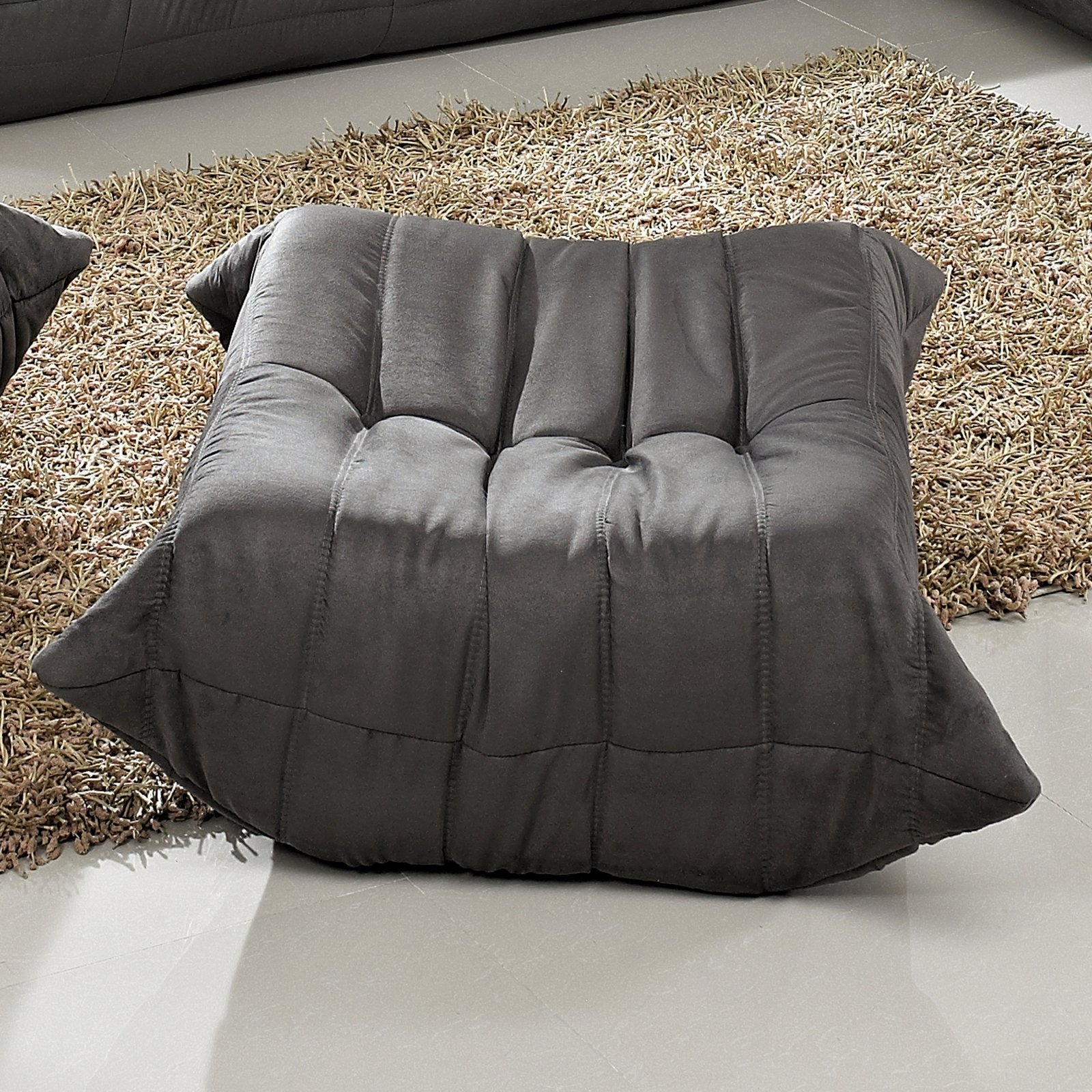 Modway Waverunner Modular Sectional Ottoman in Light Gray