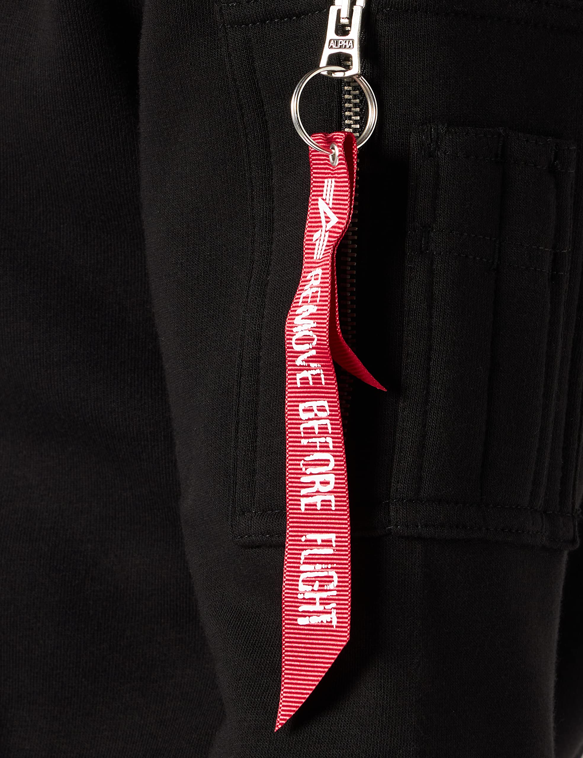 ALPHA INDUSTRIES Kapturek Mężczyźni Bluza z kapturem z nadrukiem odblaskowym