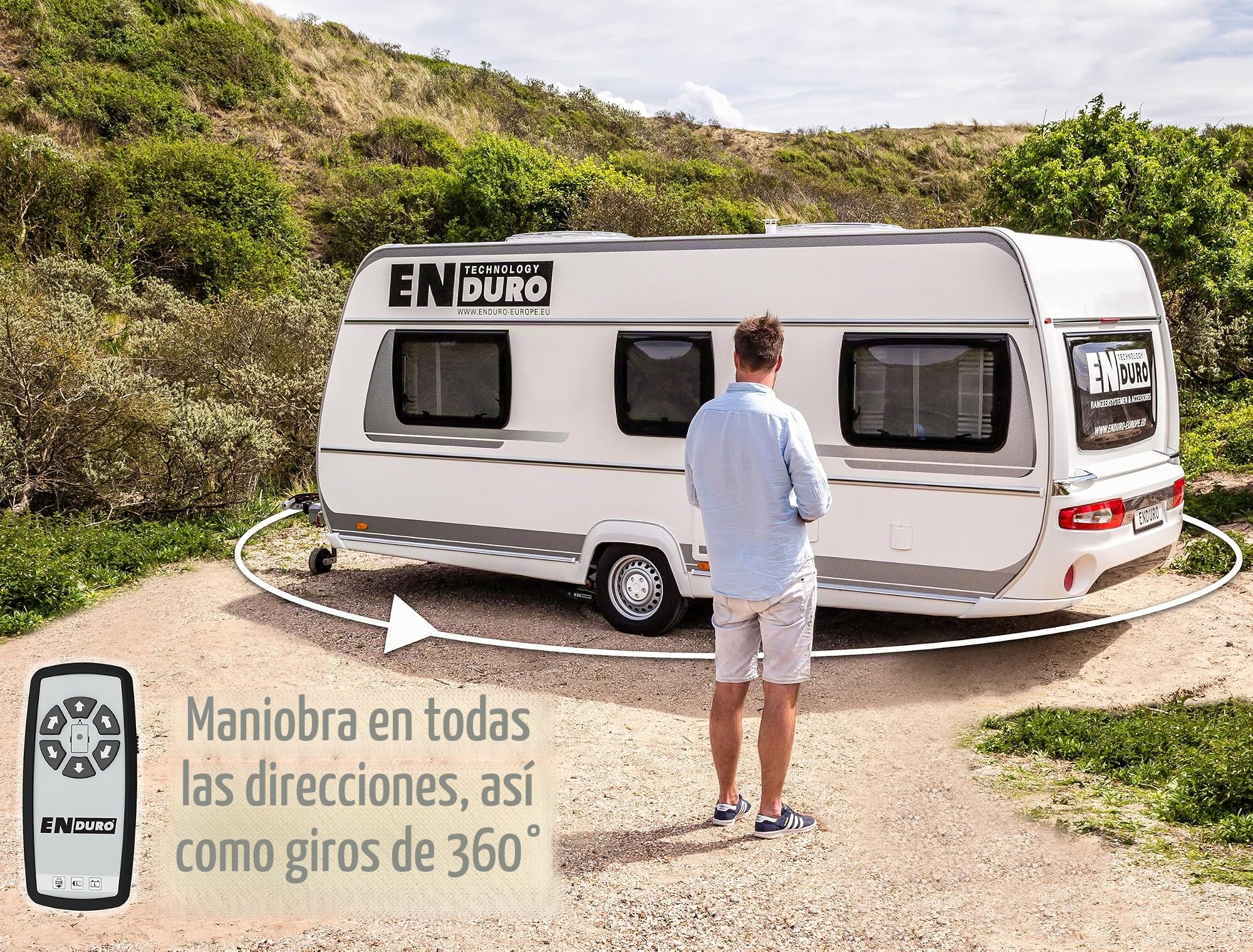 Enduro EM303+ - Asistente de maniobra para Caravana (Doble Eje, semiautomático)