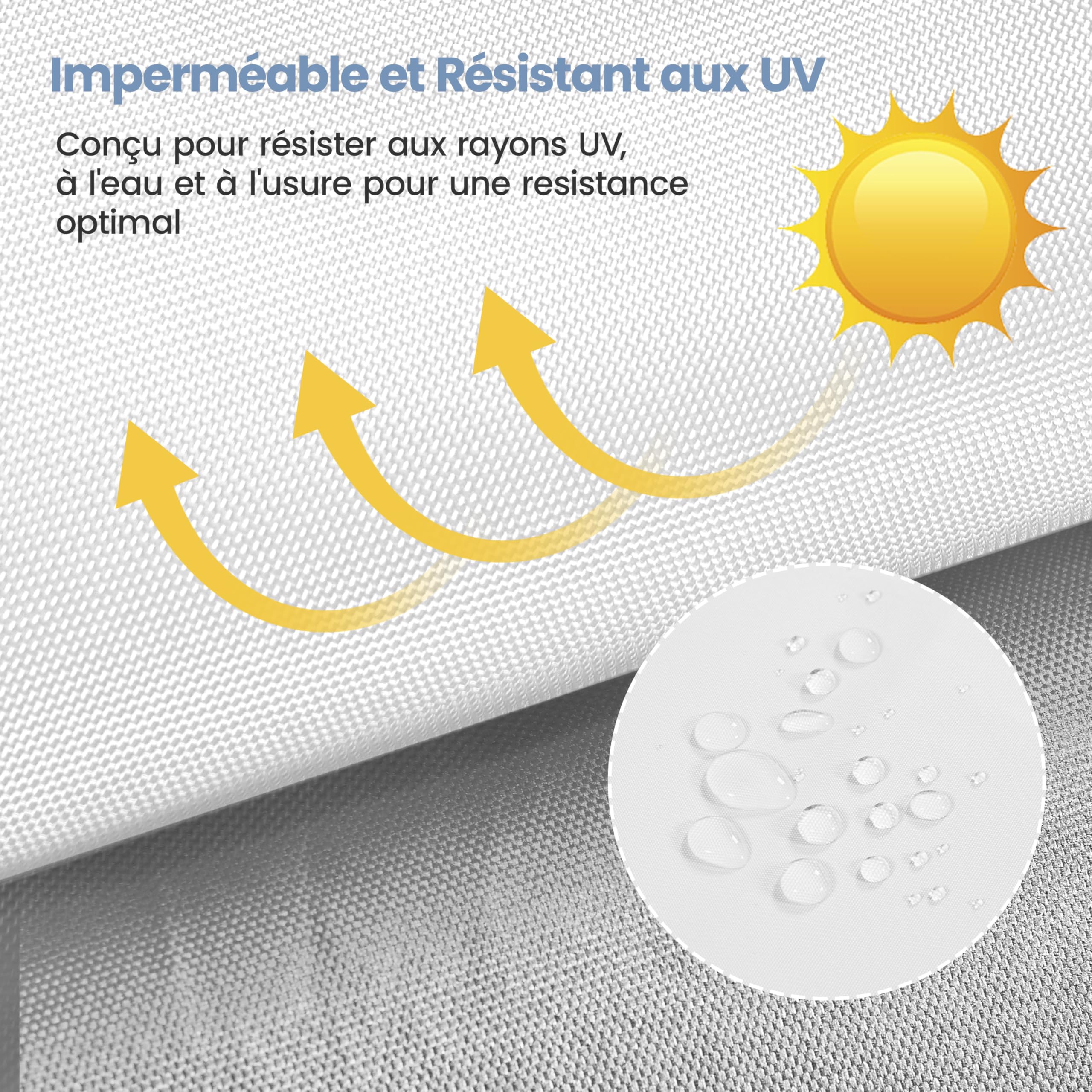 Yaheetech Tonnelle de Jardin Pop-up, Tonnelle Pliante Imperméable avec Parois Latérale, Barnum Pliant Anti-UV en Hauteur Réglable pour Jardin Terrasse Camping