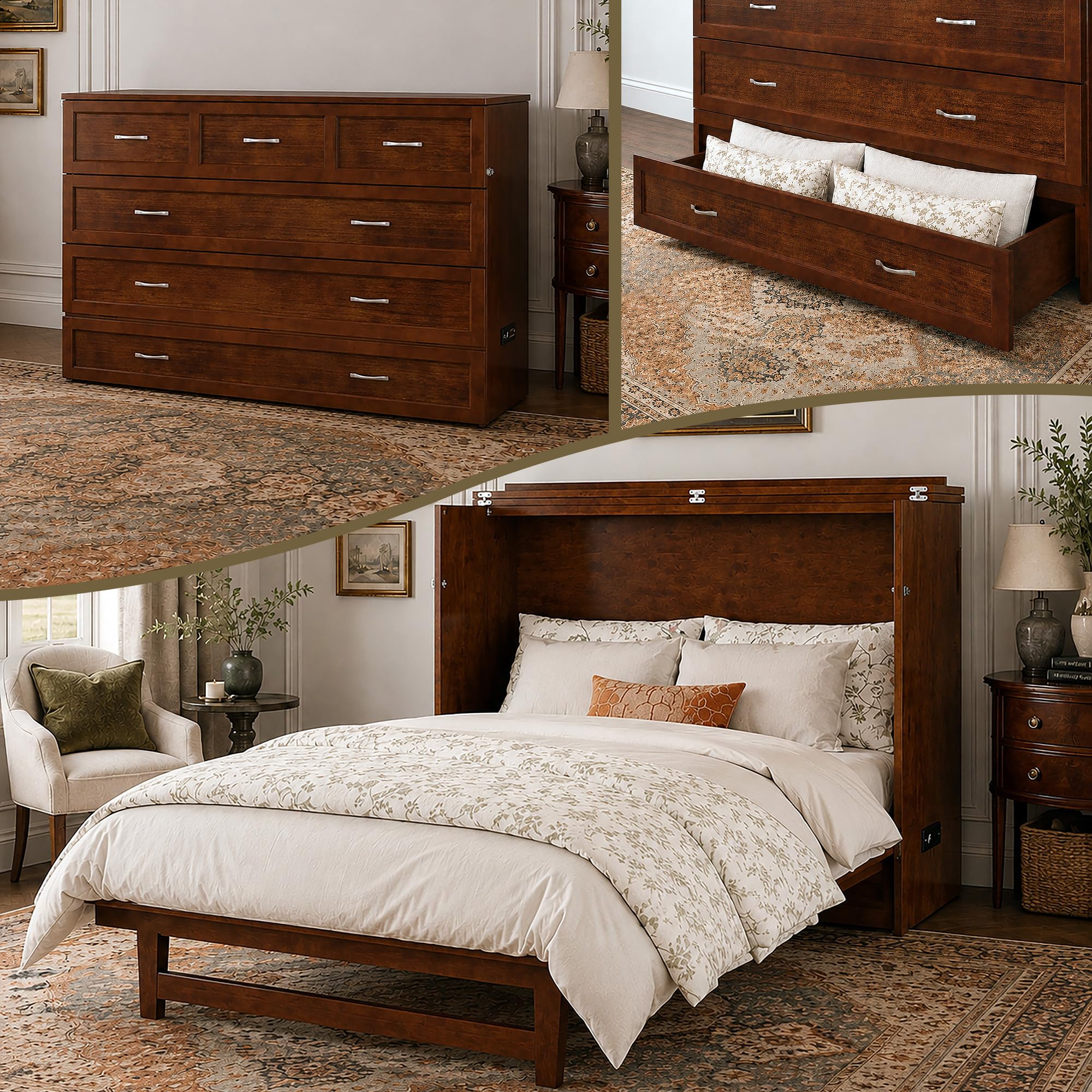 AFI Northfield Murphy Bed Chest Queen