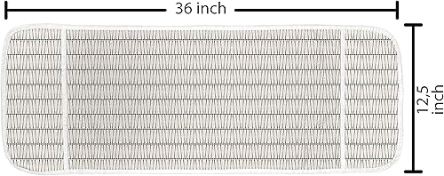 Miniatura 4 de Ambesonne Organizador de lavadora de pintura, bloques circulares dibujados a mano con lunares, cubierta de tela antideslizante para lavadoras y