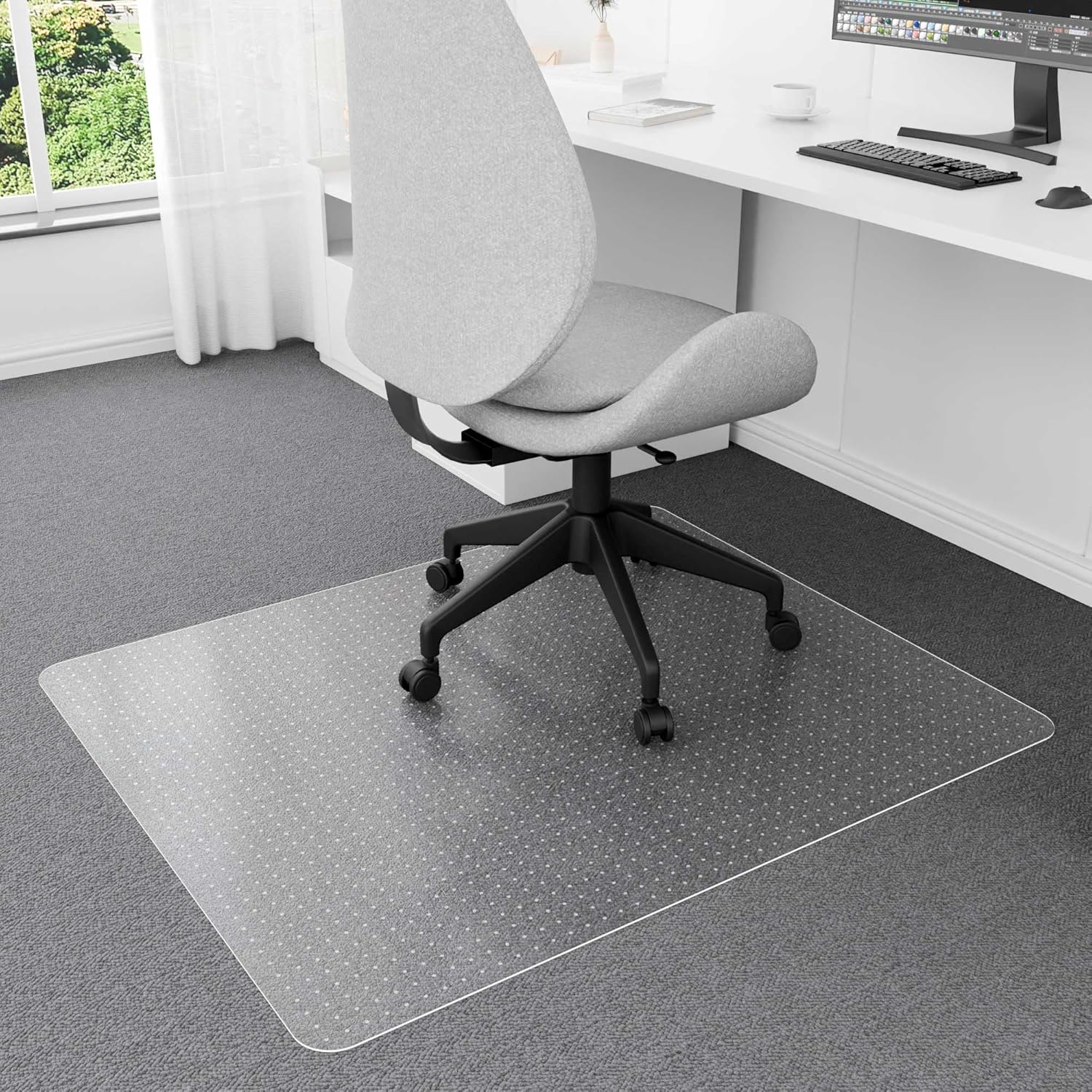 Chair Mat for Carpet, 40" x 48" Office Floor Mats for Rolling Chairs ...