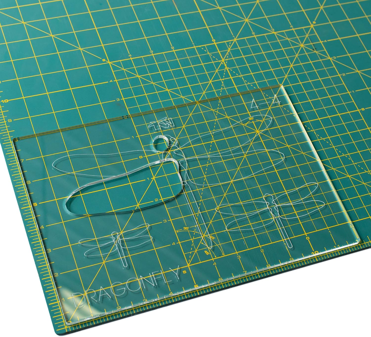 Dragonfly 3 Sizes - Acrylic Router Inlay Templates for Precise Wood Inlay Designs by Tarter Woodworking (MLIS) Multiple Layer Inlay System, Guaranteed to Work with Router Inlay kit, Made in USA