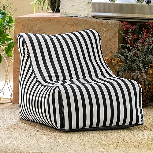 Miniatura 17 de Jaxx Ponce - Puf para exteriores, resistente a la intemperie, para patio y piscina, color azul marino Azul marino,Carbón vegetal,Flamenco,Lima,Bahía