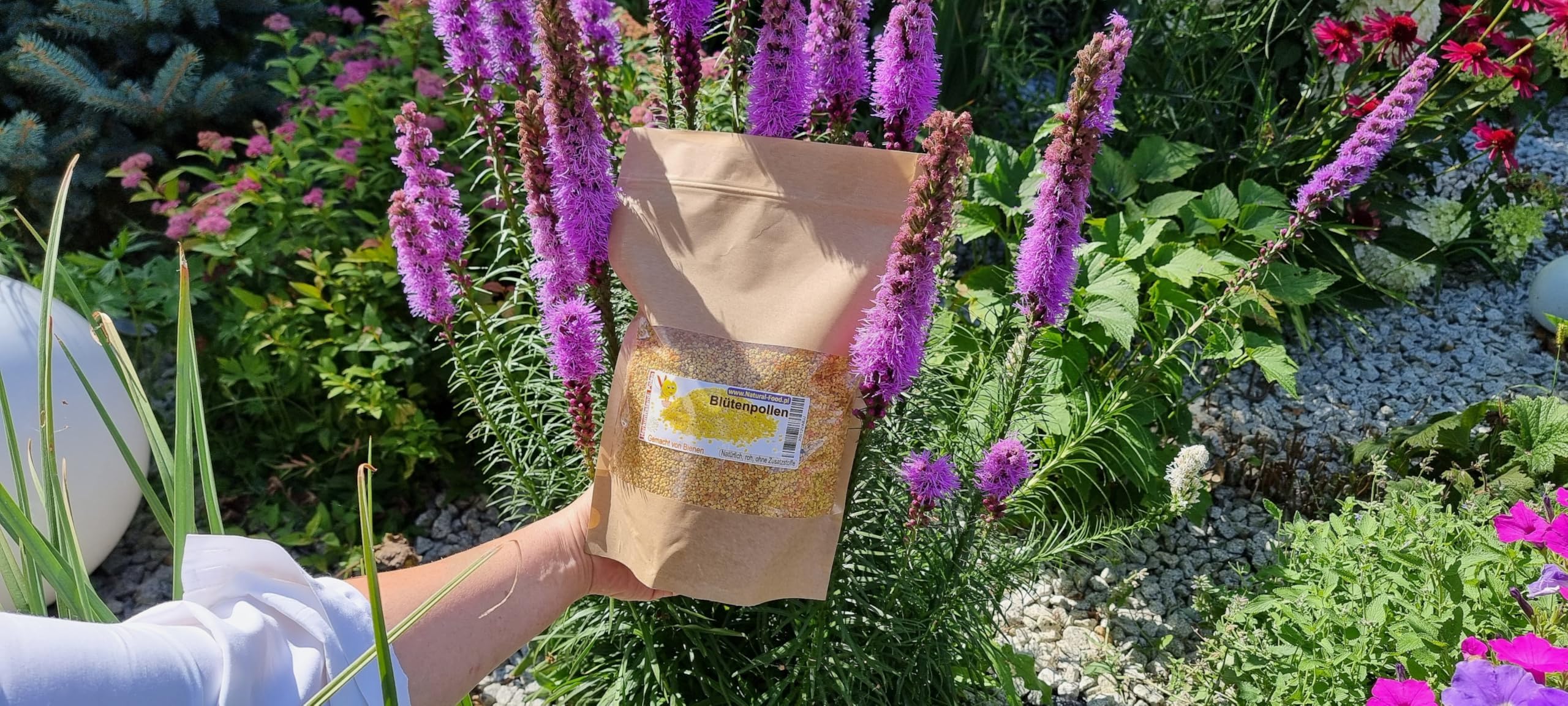 Natural Food Pollen d'abeille de Pologne - 1 kg - Frais - Fabriqué par les abeilles | Le pollen de fleur