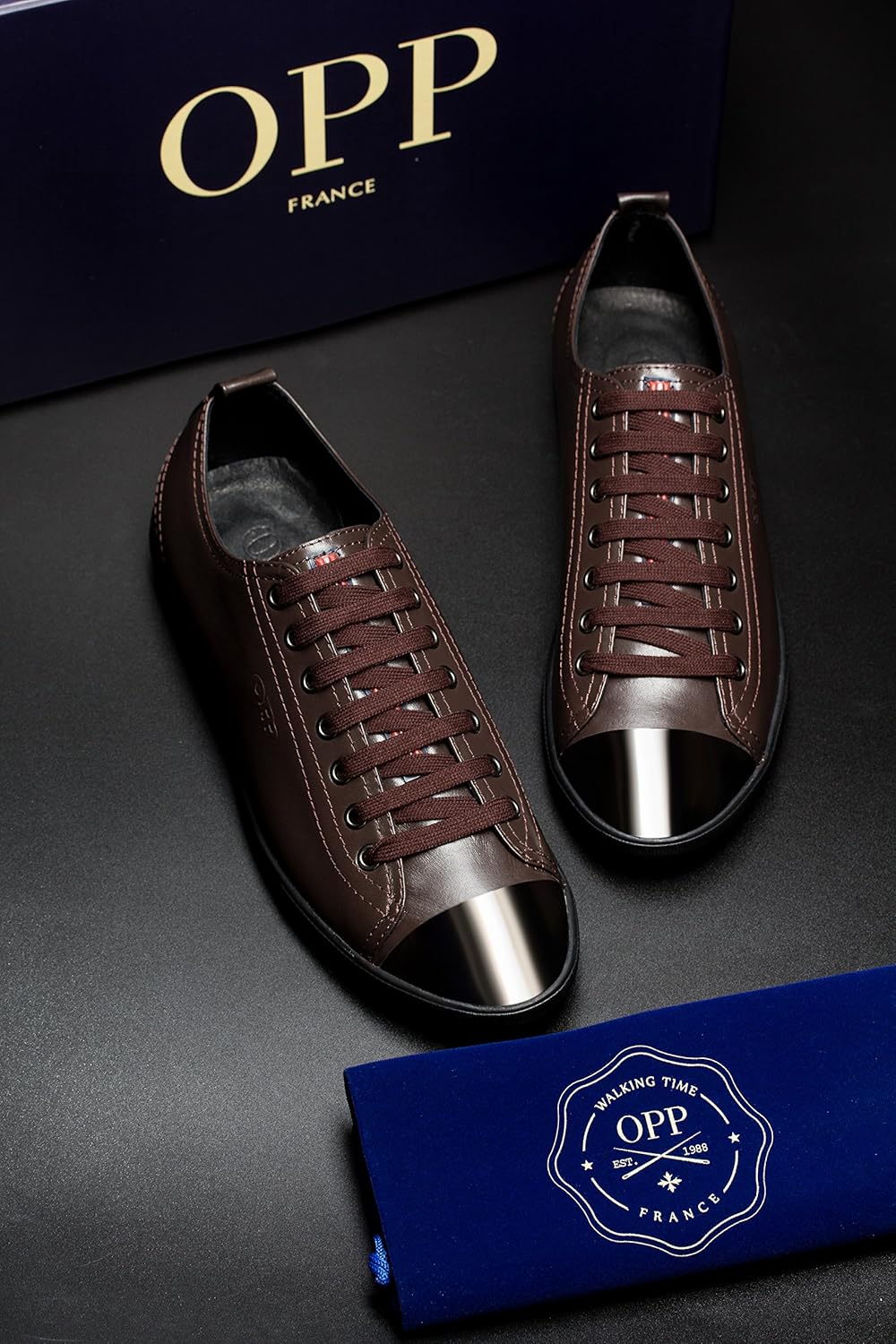 OPP Men's Fashion Classic Lace-Up Casual Leather Shoes