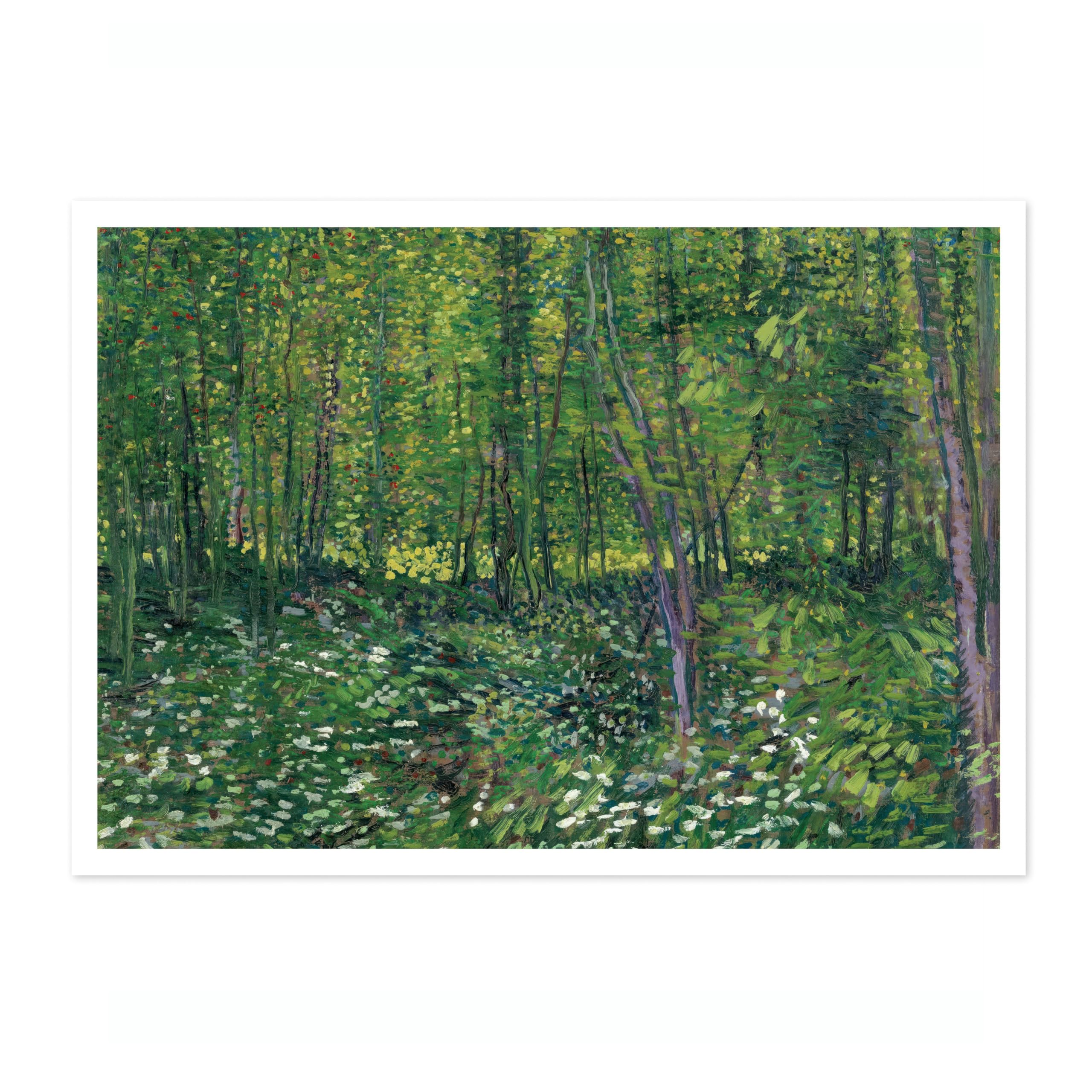 Animato Trees & Undergrowth Vincent Van Gogh Print, Classic Famous Oil Painting Print, Modern Art Exhibition, Home Decor Wall Art, Archival Matte, A1 (Print Only) - 84.1x59.4cm