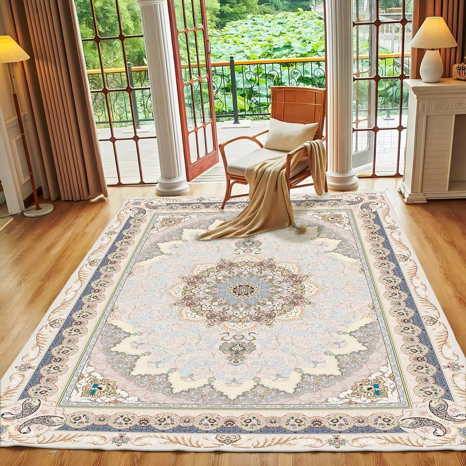 Amazon | SXFEIYANG カーペット ペルシャ風 ラグ 洗える オール