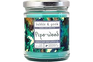 Bubble and Geek "Pipe-weed" Scented Soy Candle