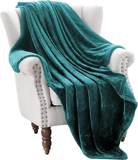 velvet teal throw