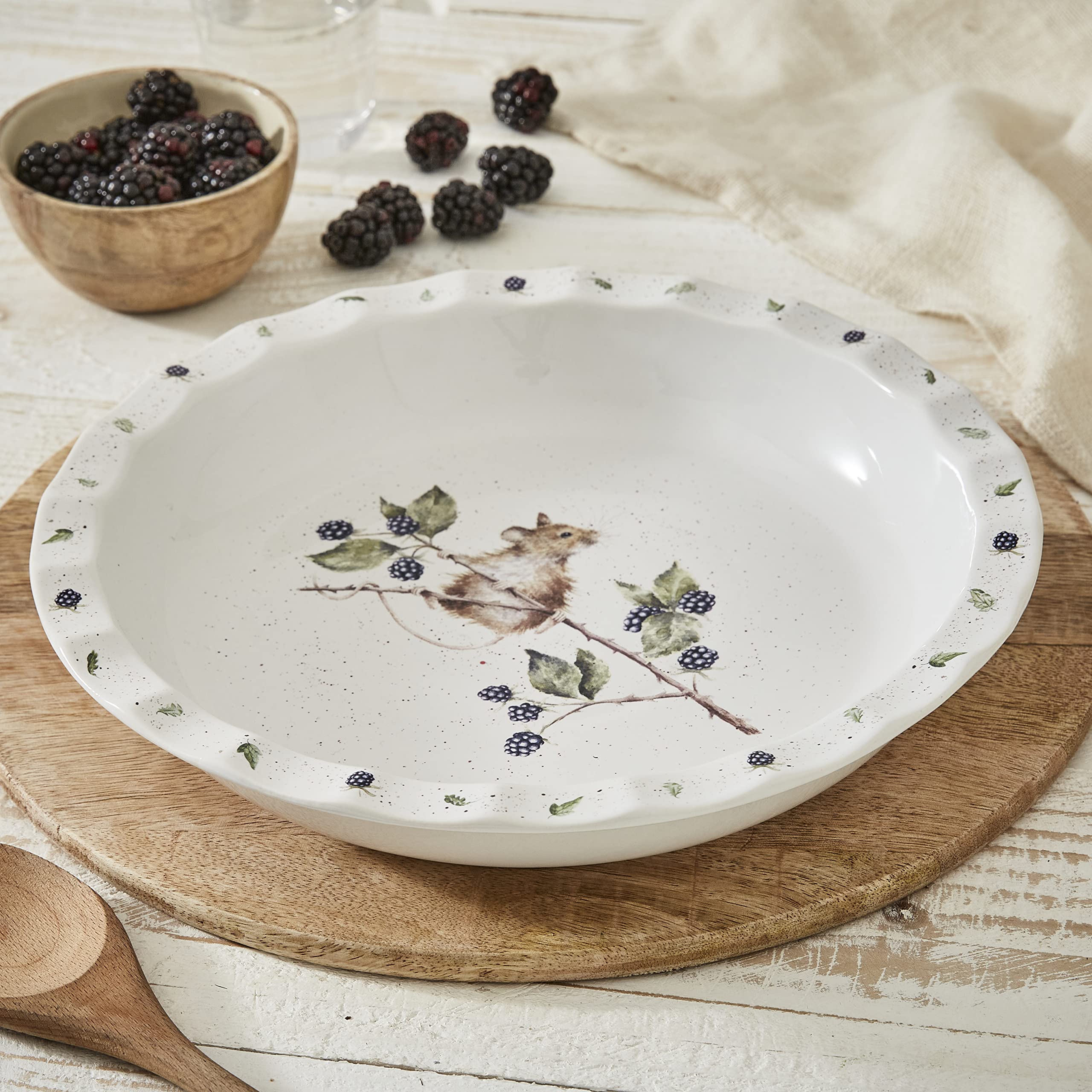 Wrendale Designs Plat à tarte « Brambles »