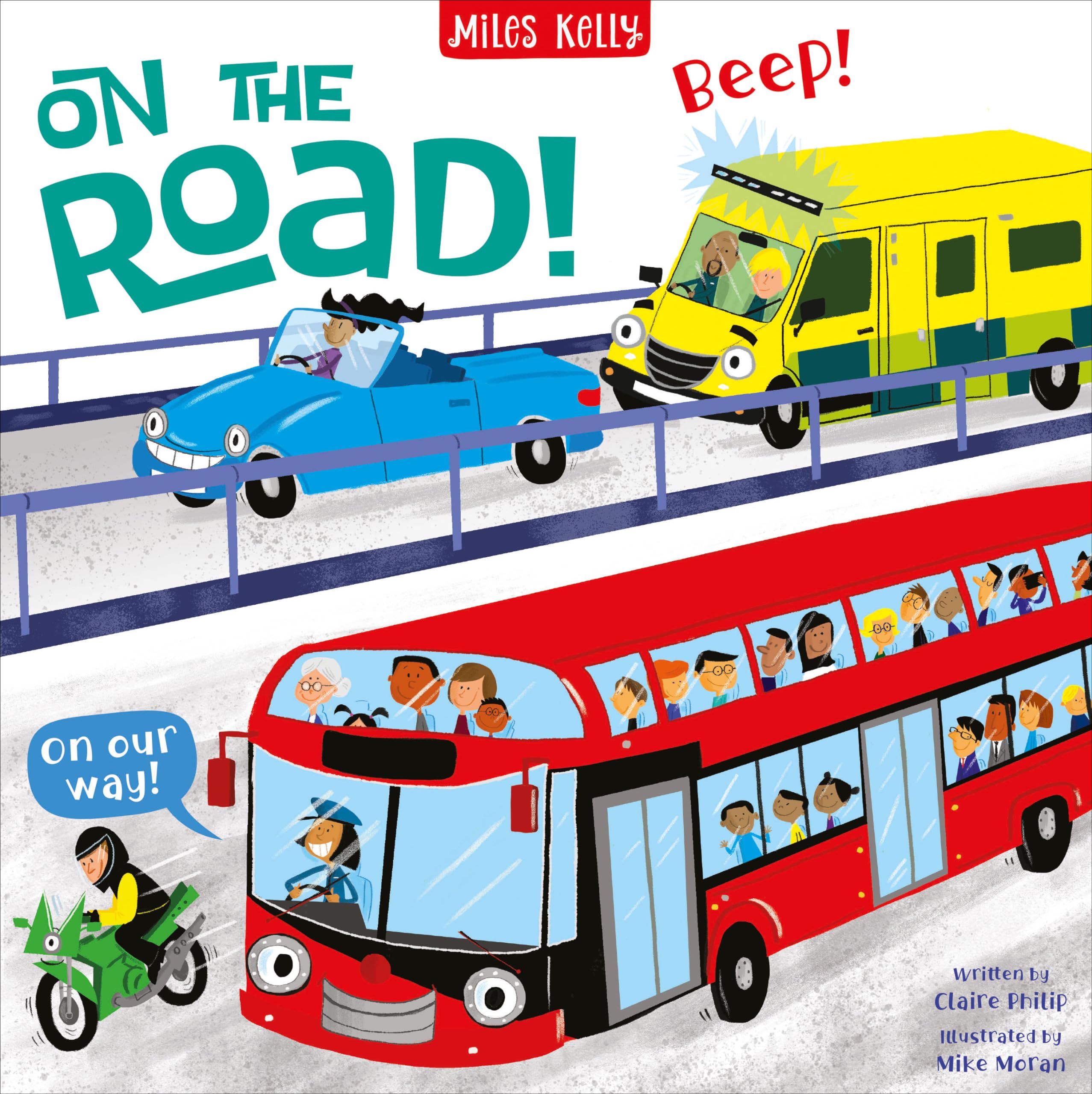 On the Road! (Busy Machines): A Vibrant Children's Non-Fiction Book About Cars, Trucks, and Bikes