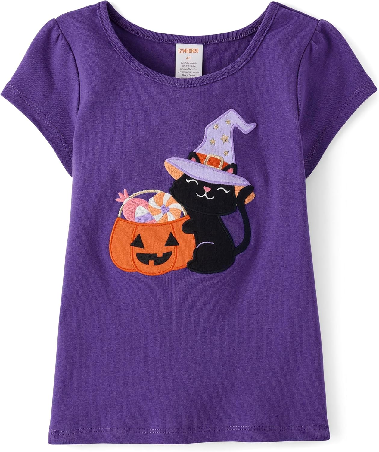 Gymboree Girls and Toddler All Holiday Embroidered Short Sleeve T-Shirt