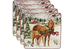 Certified International Christmas on the Farm Dinner Plate Set