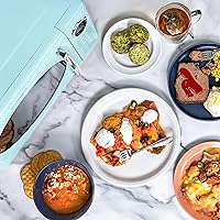 Vista 3 de Nostalgia Retro - Horno de microondas de 0.7 pies cúbicos, 700 vatios, tamaño de encimera con plato giratorio de vidrio, cerradura de seguridad