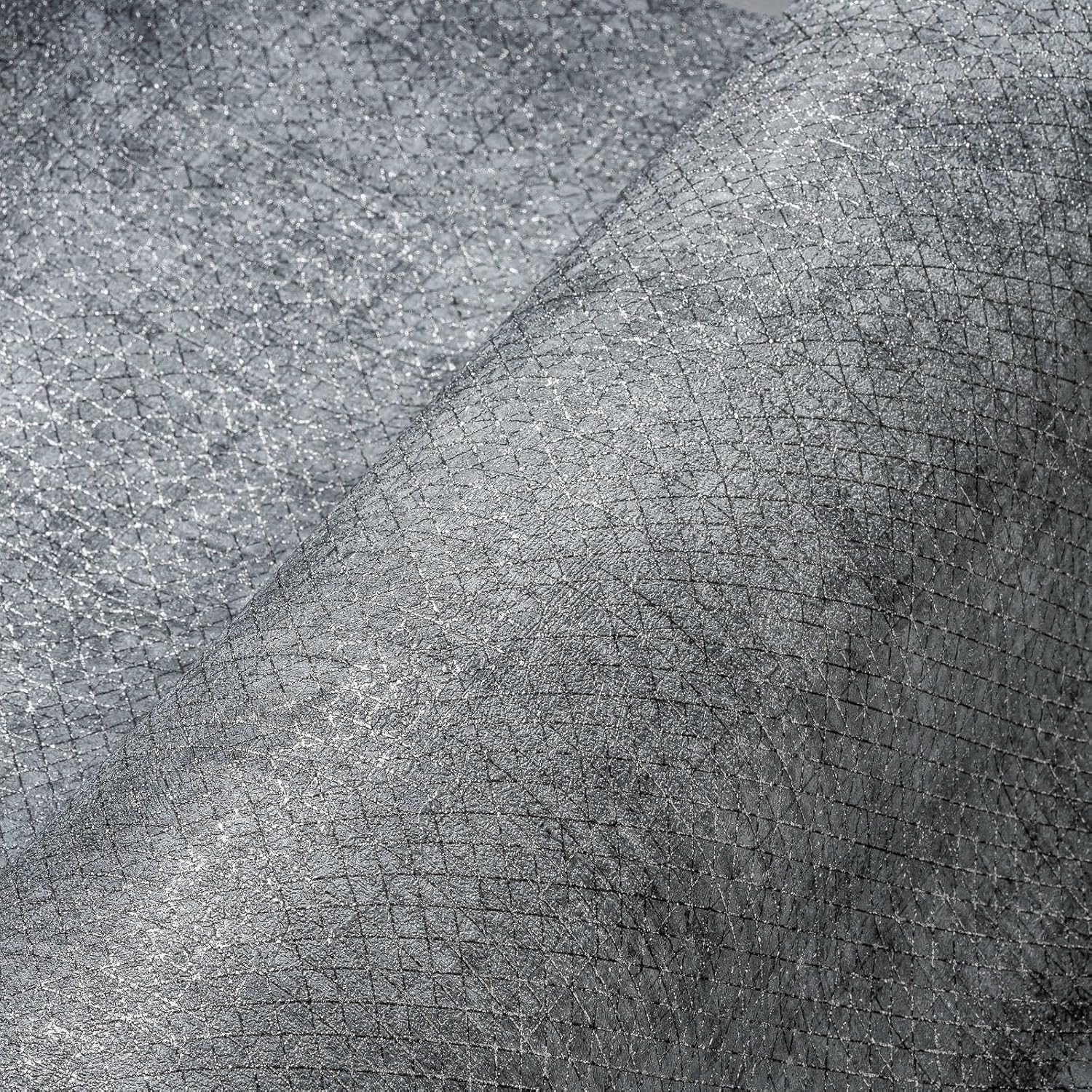 A.S. Création The BOS 388267 Non-Woven Wallpaper Metallic 10.05 m x 0.53 m Made in Germany Anthracite Grey