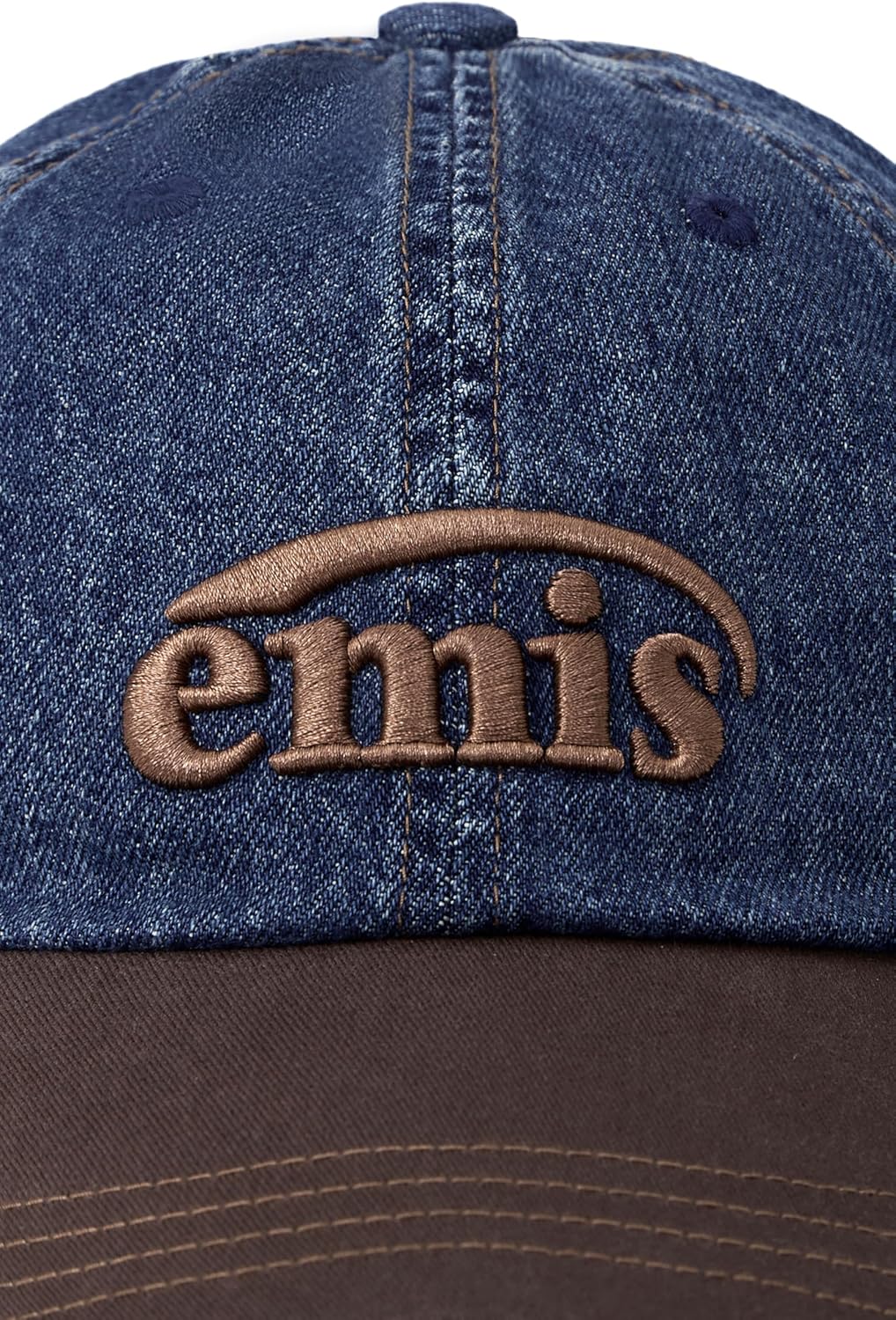 Washed Denim Baseball Cap Logo Adjustable Unisex Casual Streetwear Hat