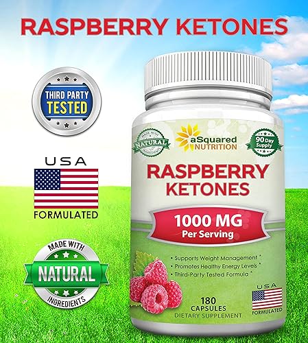 Miniatura 5 de aSquared Nutrition Cetonas naturales de frambuesa 1000mg-180 cápsulas de suplemento de pérdida de peso, máxima fuerza más píldoras de dieta supresor