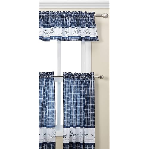 Blue Kitchen Curtains Amazon Com