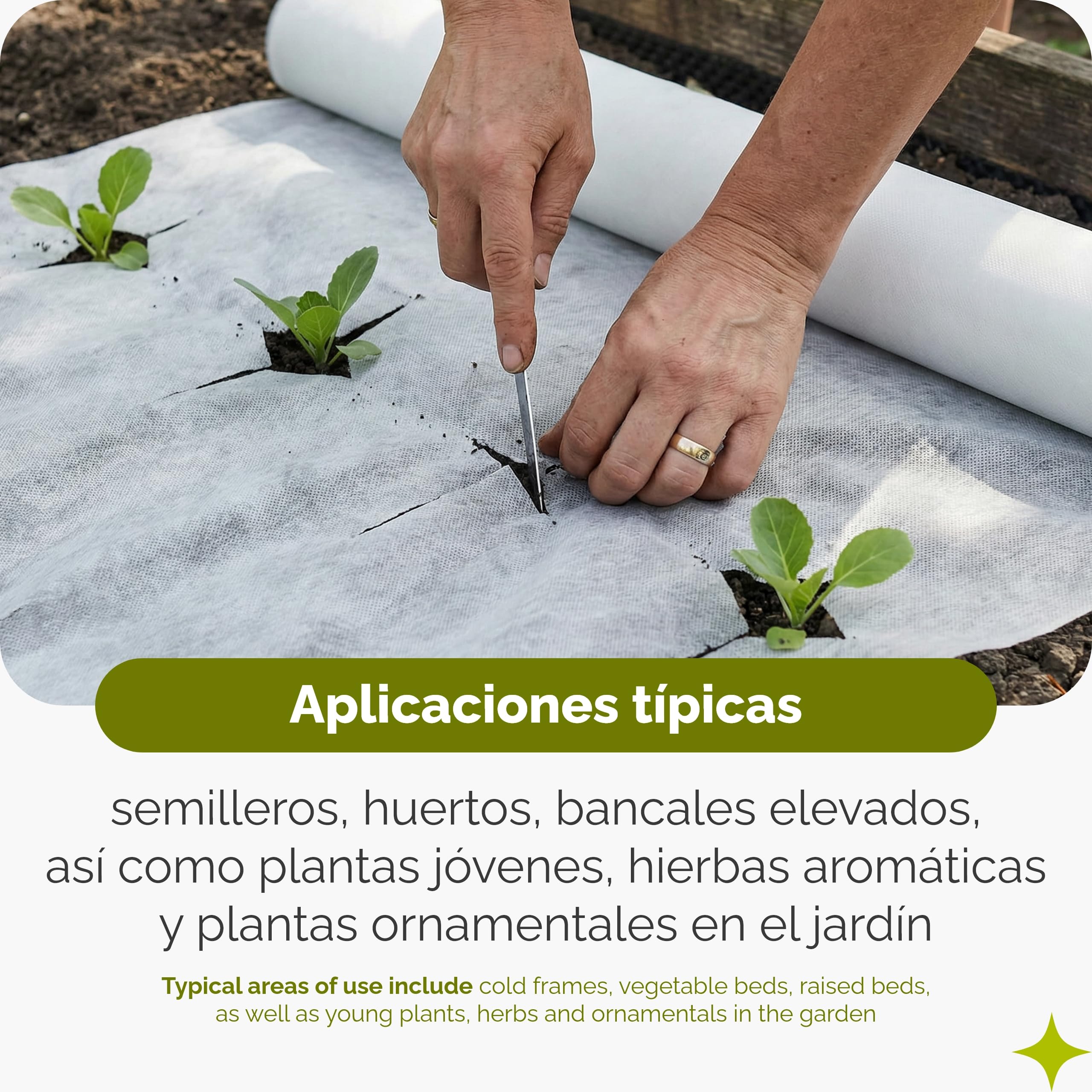 Garronda Manta Térmica para Plantas 2,1x100 m Antiheladas 17g/m² GD-0175