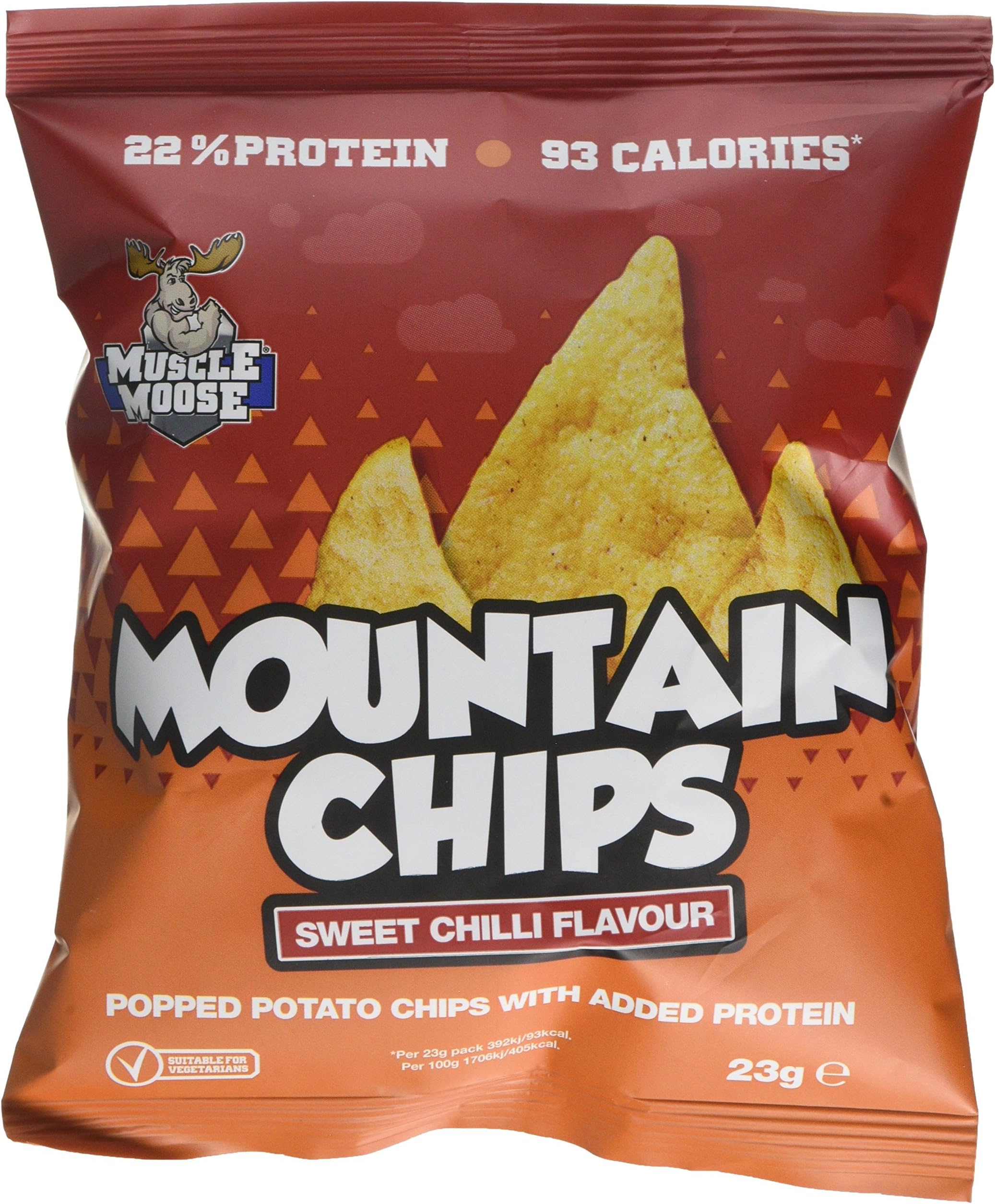 Muscle Moose Mountain Chips - Sweet Chilli (10x23g)