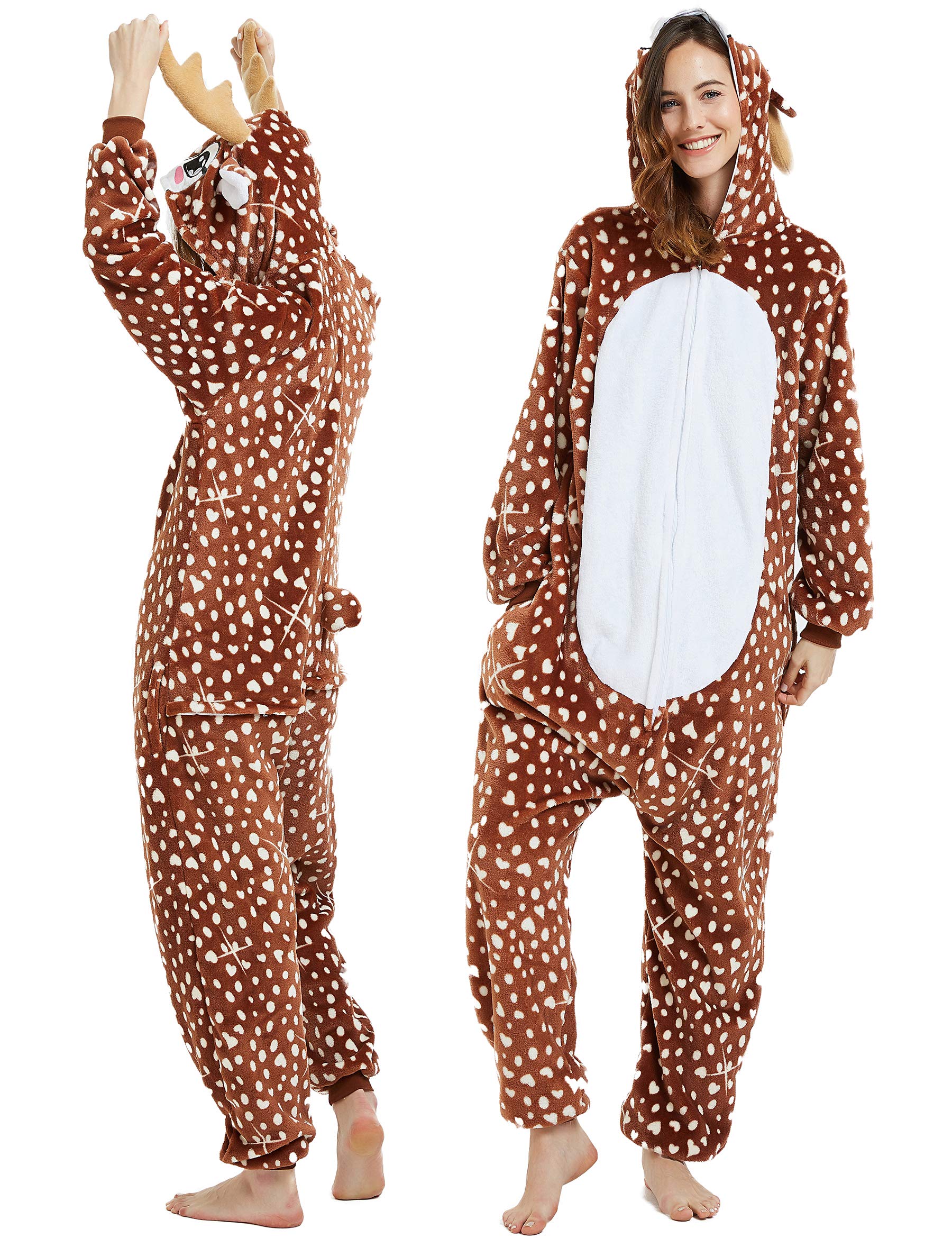 Pijama unisex de una sola pieza con diseño de animales, disfraz de fiesta de Halloween, para hombres y mujeres