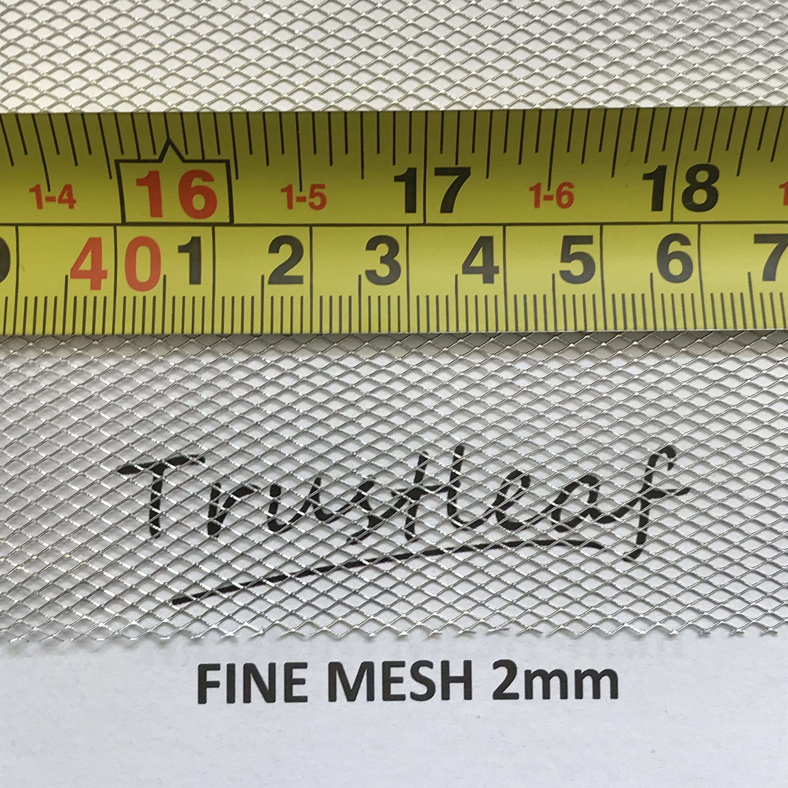 Trustleaf 3m x 0.5m FINE Aluminium Modelling Mod Mesh Wire (300cm x 50cm), Silver, πΈ 2mm Fine Mesh - Image 2