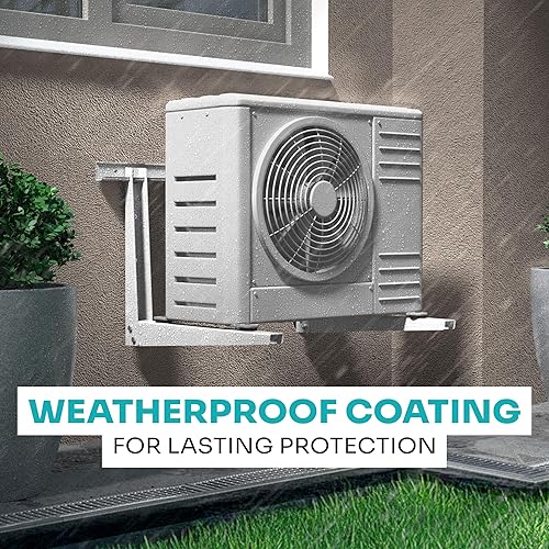 Miniatura 7 de Soporte de pared para minisplit resistente para exteriores de 9000-36000 BTU  Soporte de montaje para minisplit a prueba de inclemencias del tiempo
