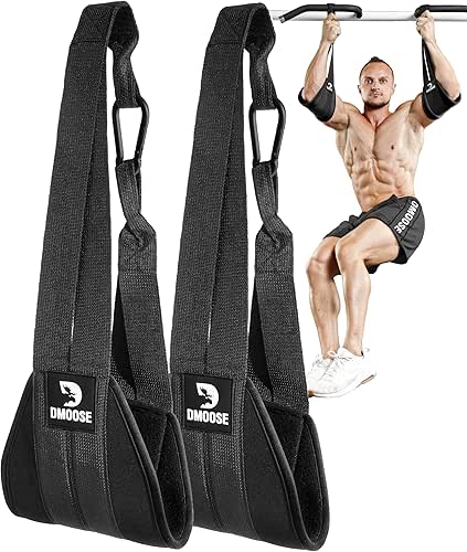DMoose Fitness Hanging Ab Straps for Pull Up Bar &