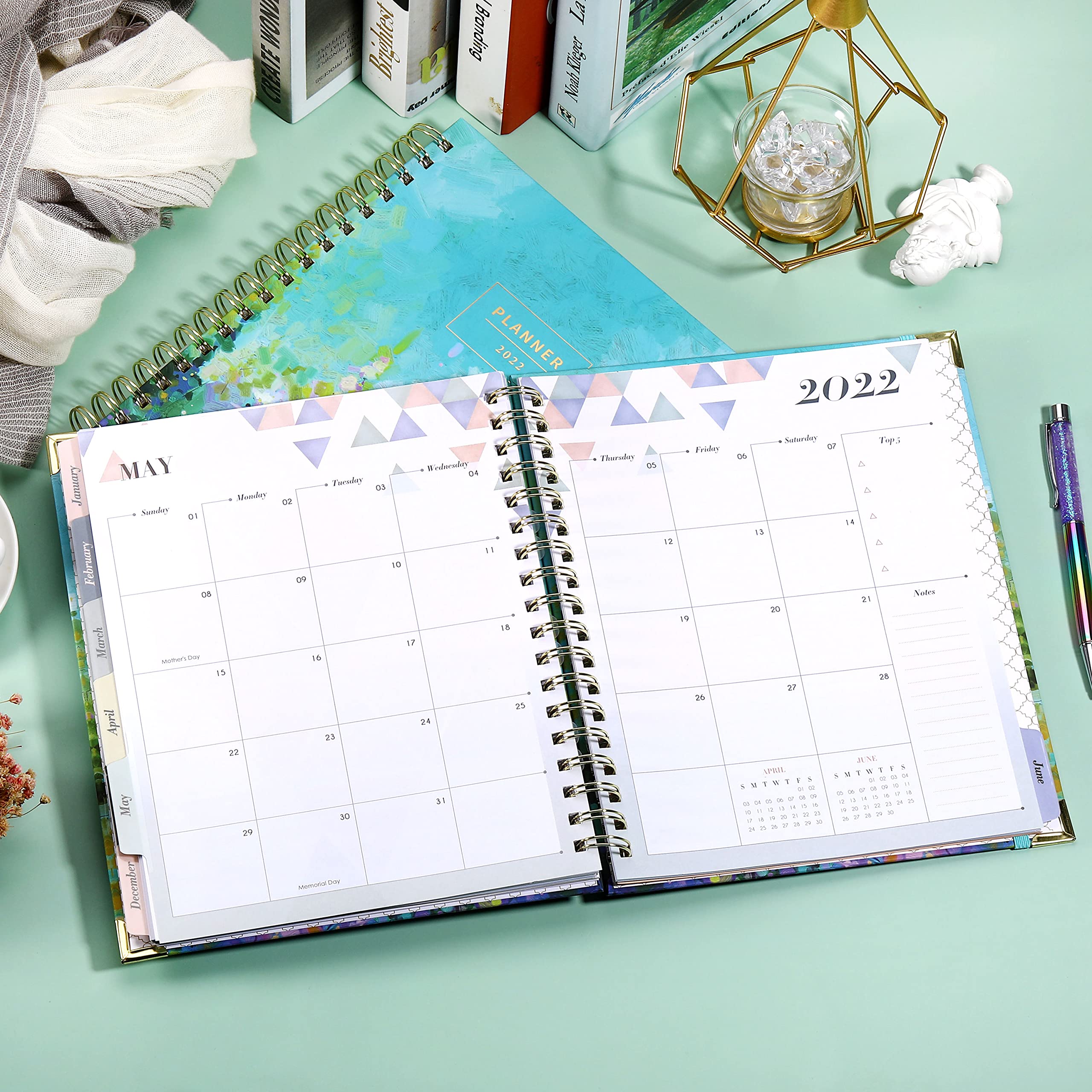 2022 Planner Planner 2022 Weekly & Monthly with Tabs, 8" x 10