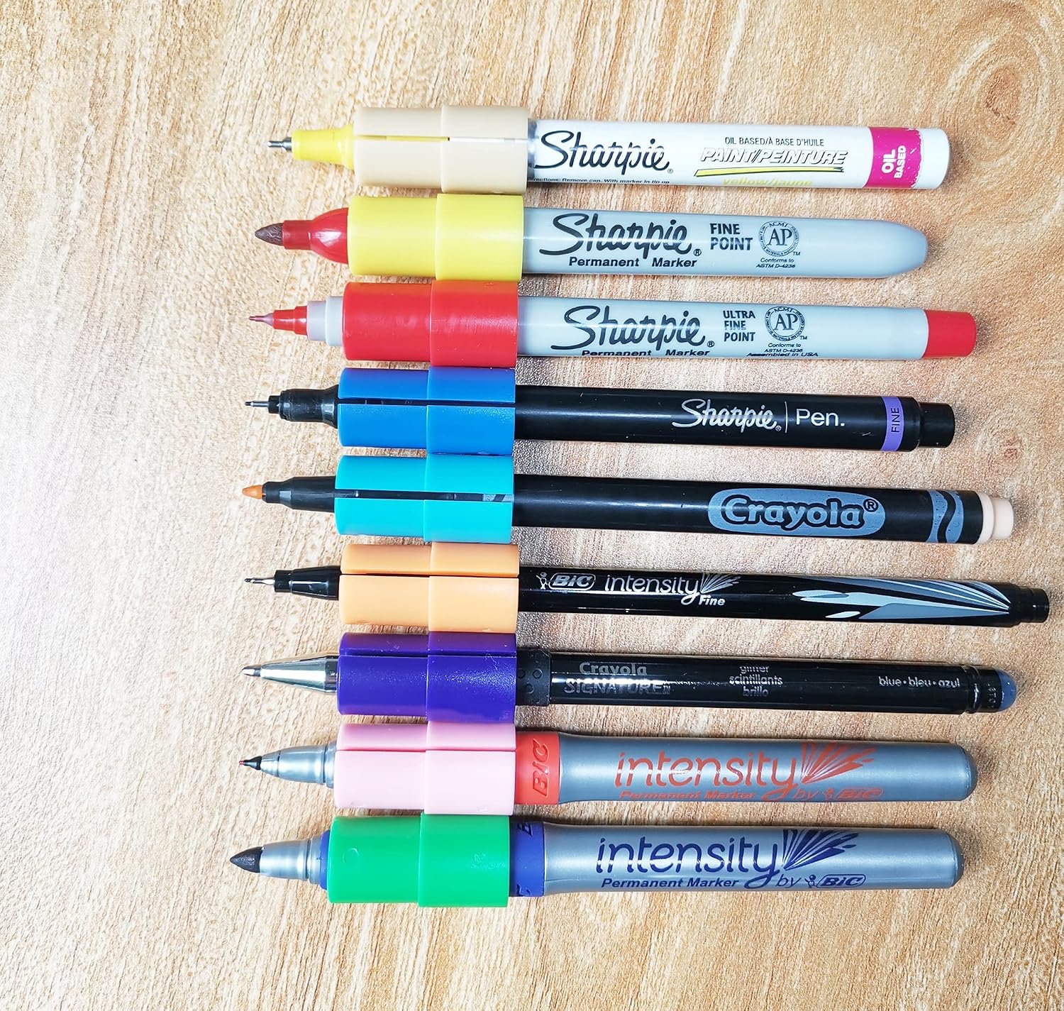 SPPQ 9 Packs Pen Adapter Set Compatible With Cricut(Explore Air, Explore Air 2,Explore Air 3, and MakerMaker 3), Pen Adapter Compatible with Sharpie BIC Crayola