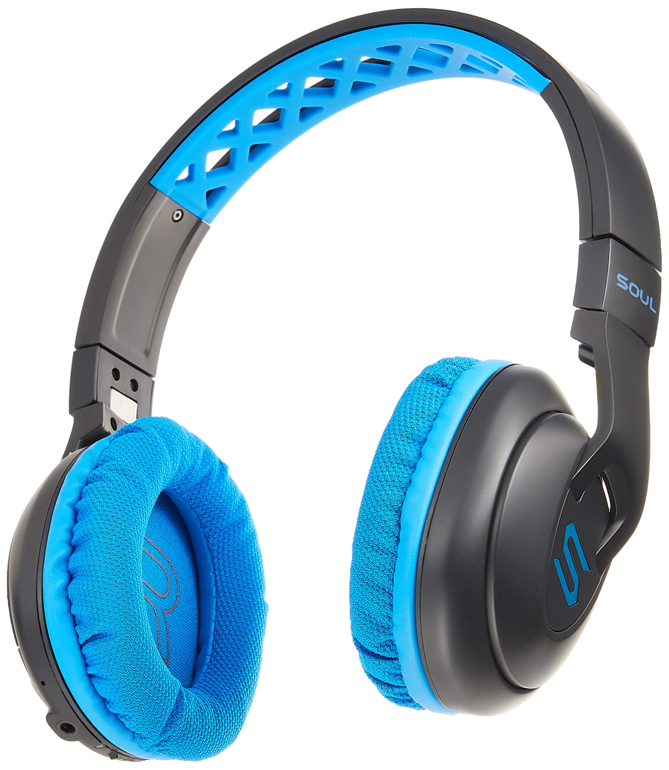 SOUL X-TRA Wireless Over-Ear Headphones with Bluetooth 4.0 for Smartphones (iPhone X, Samsung Galaxy S9 and more), blue