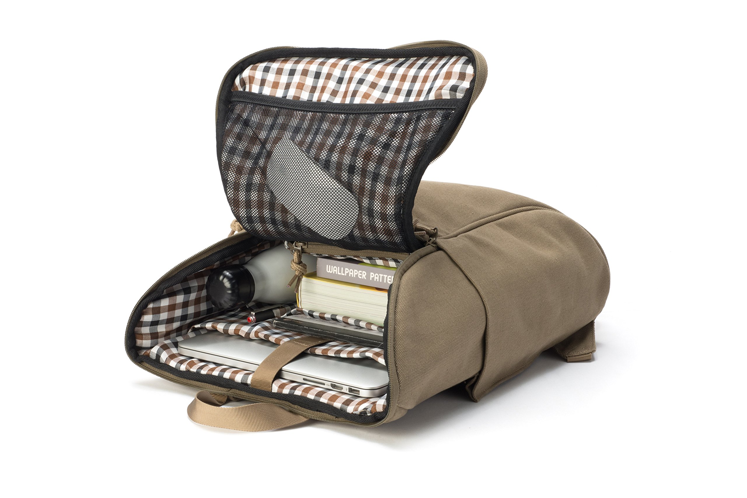 Booq DP-GRR Daypack Lightweight Everyday Laptop Backpack for up to 15.6 Laptops & Your Stuff Clay Canvas Computers