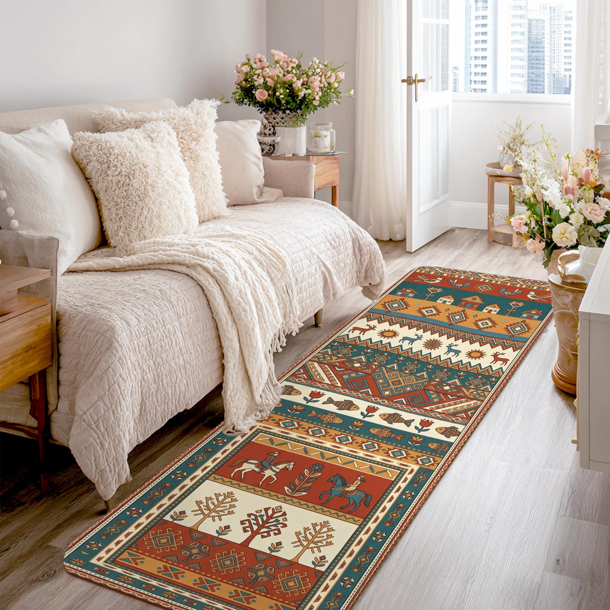 Tapis de couloir grand format cuisine entrée buanderie