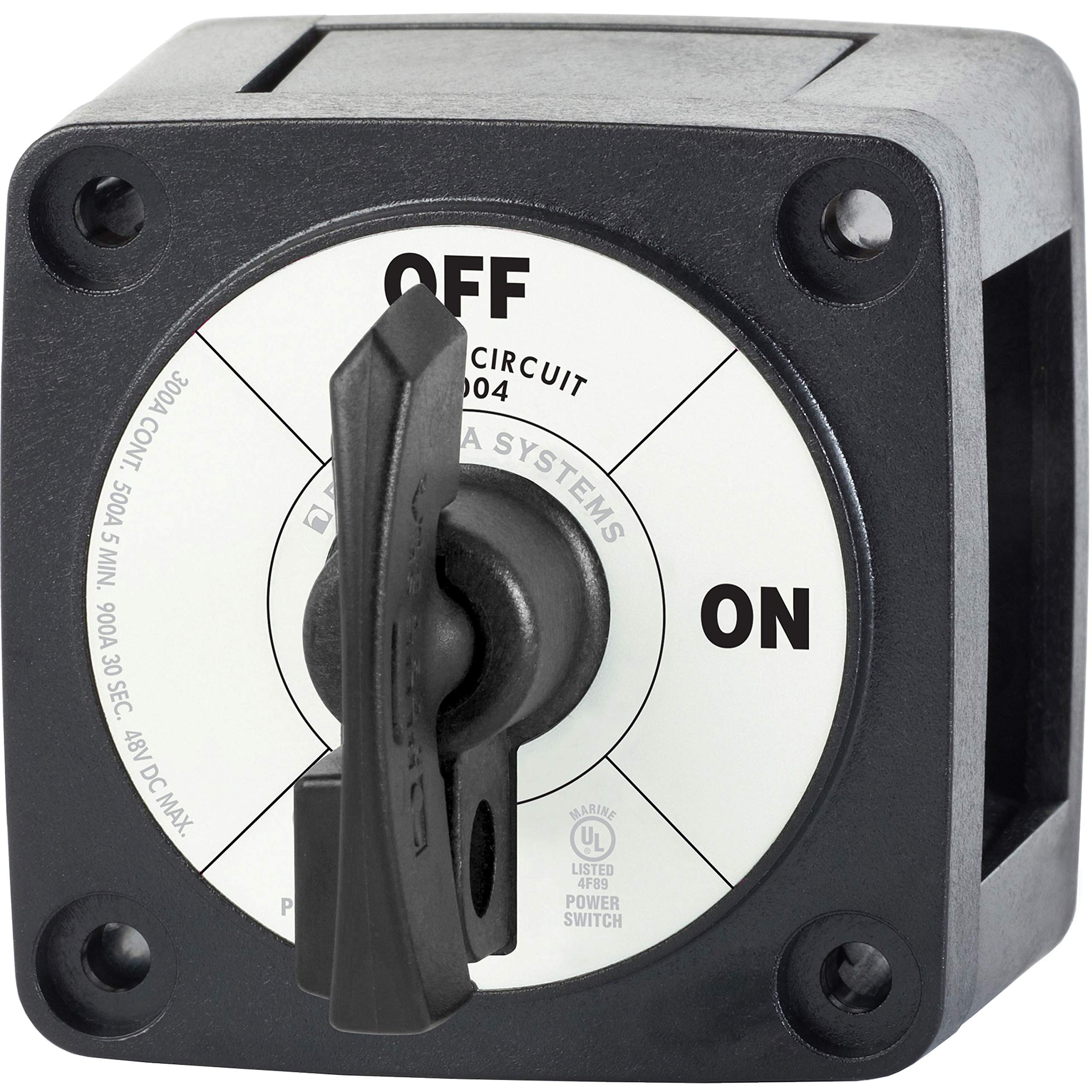 Blue Sea Systems6004200 m-Series Battery Switch ON/OFF Locking, Black
